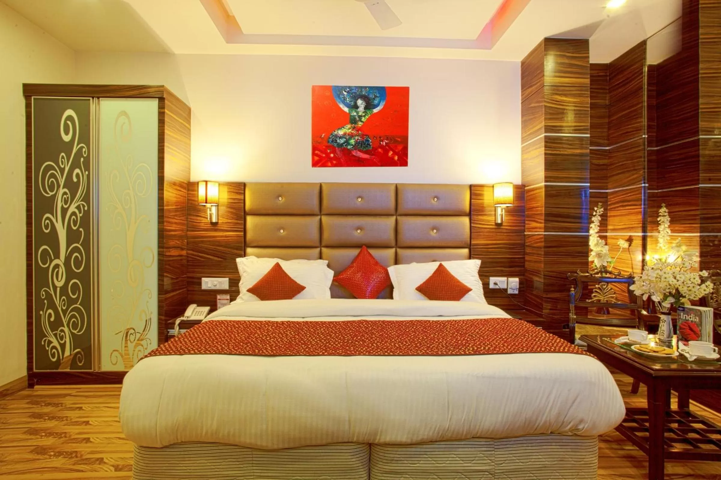 Bedroom, Bed in Hotel Delhi 55 -City Center