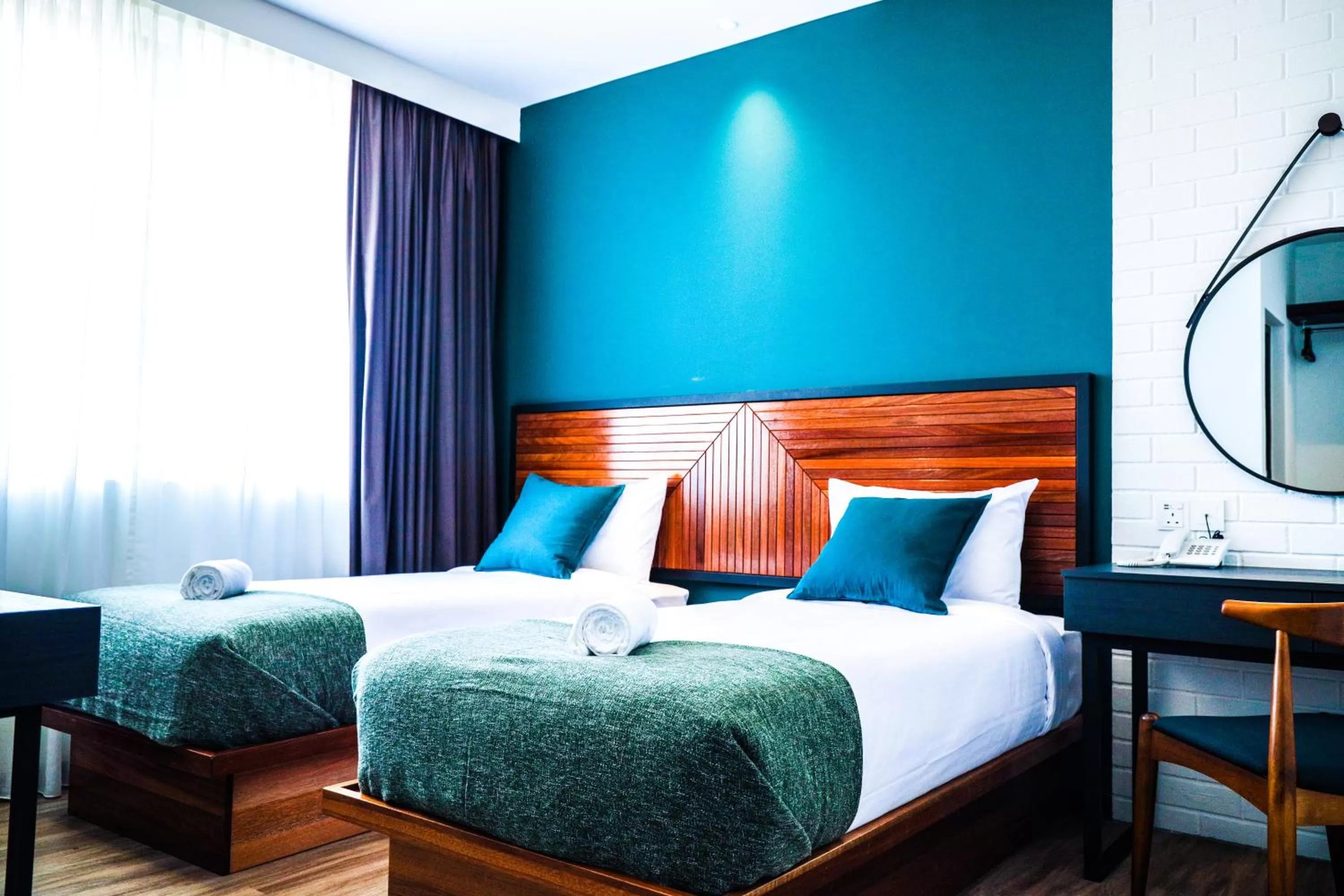 Bed in The Journey hotel