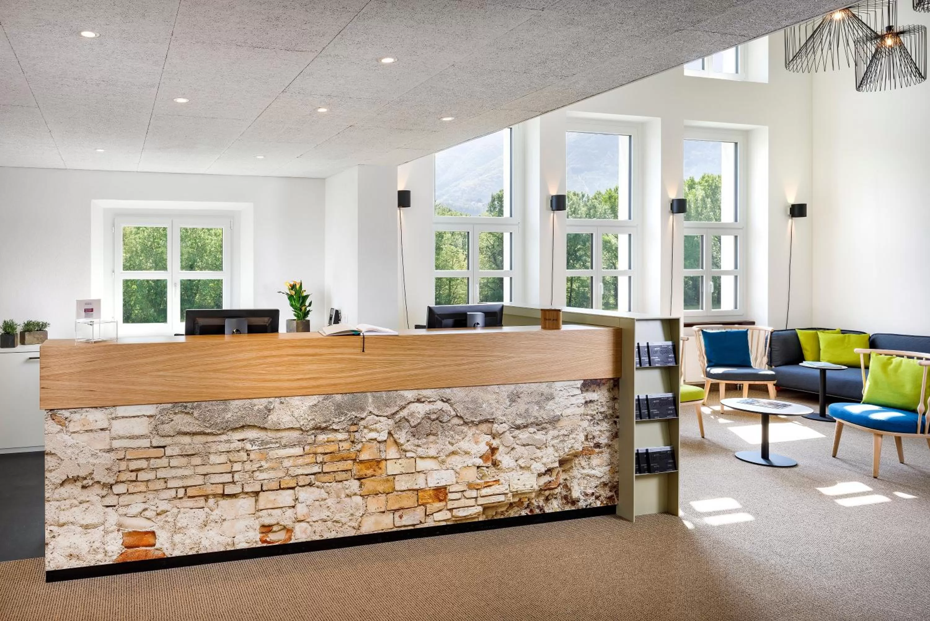 Lobby or reception in Hotel Bellinzona Sud Swiss Quality