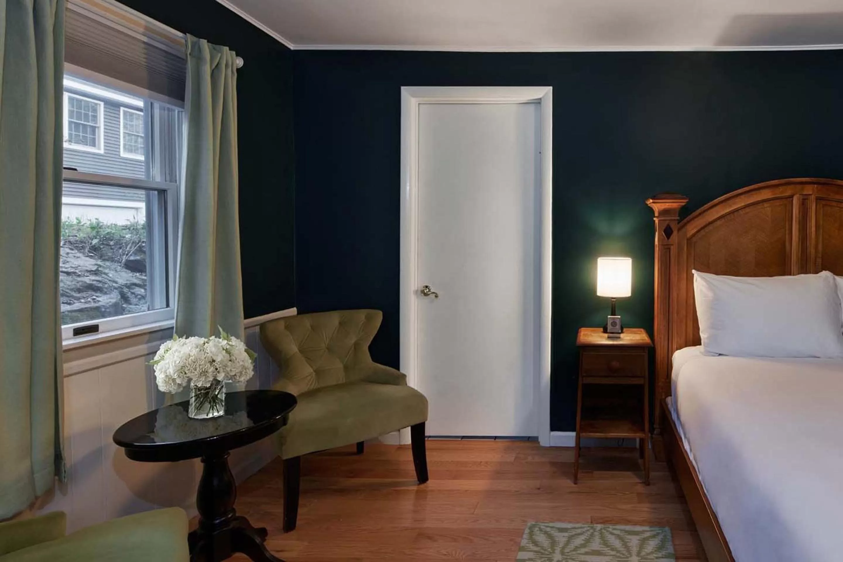 Seating area, Bed in The Dewey by The Lenox Collection