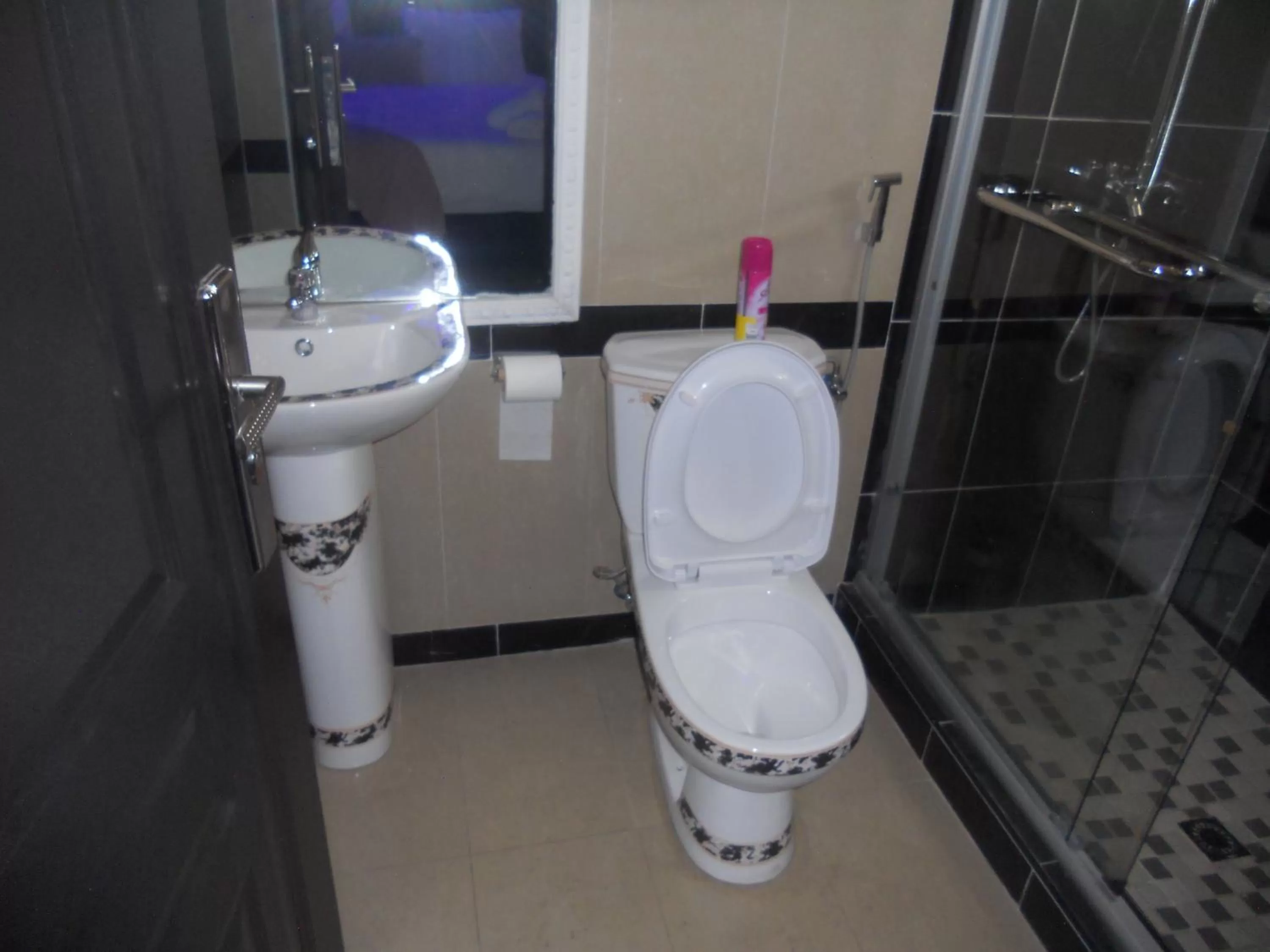 Toilet in Gold Crown International Hotel Johannesburg