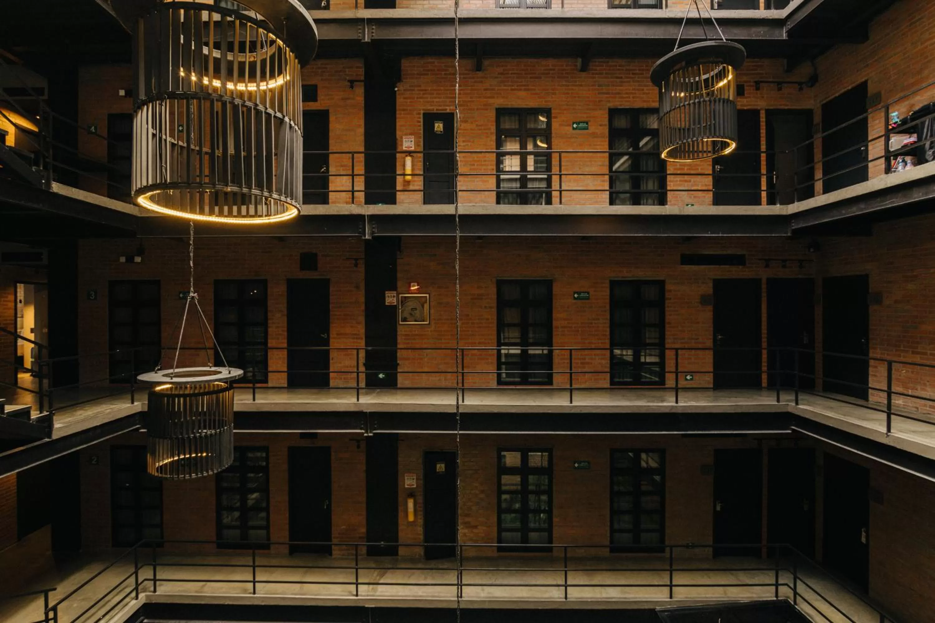 Inner courtyard view in The Art Hotel Medellin