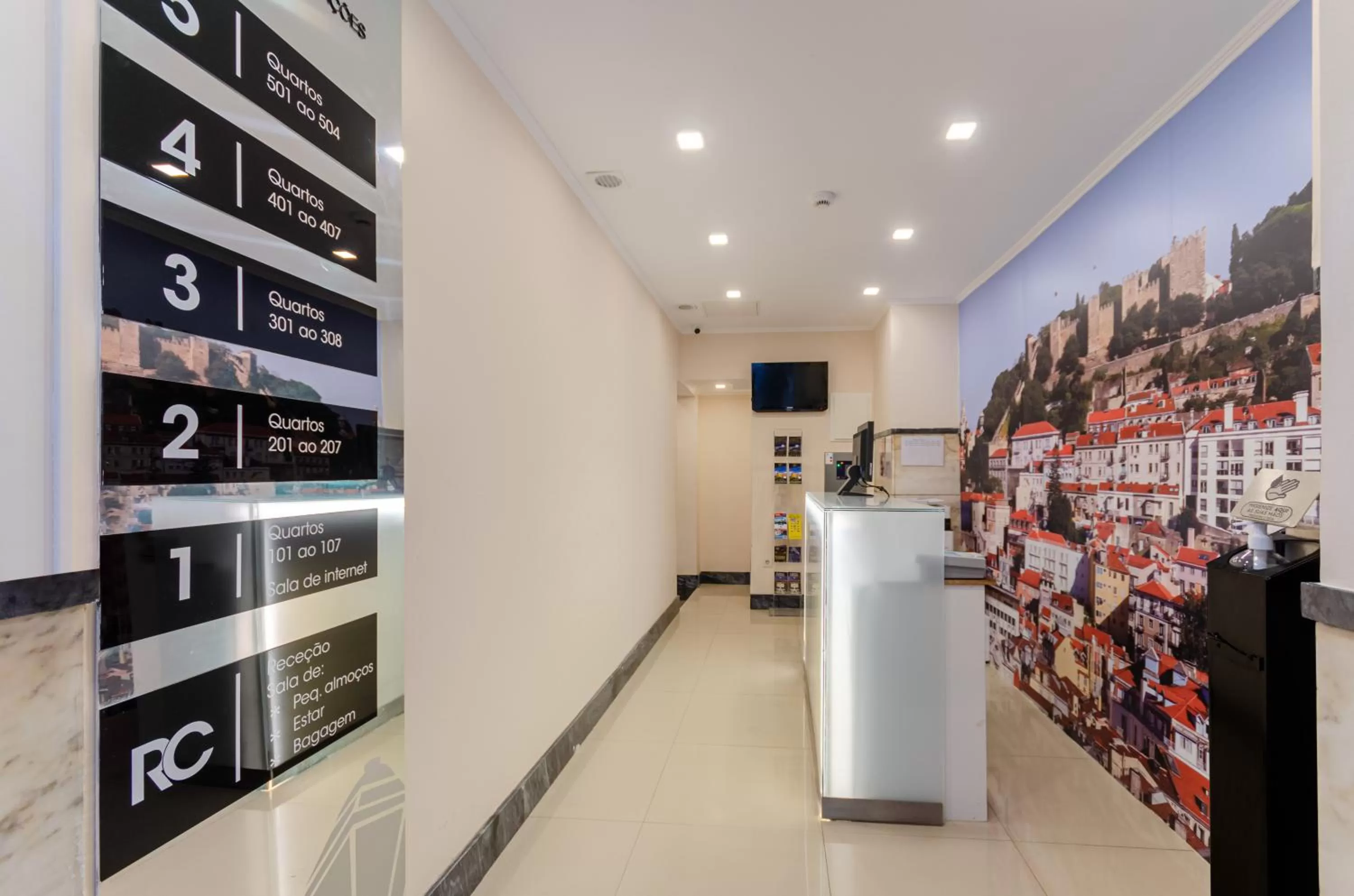 Lobby or reception in Hotel Duas Nações