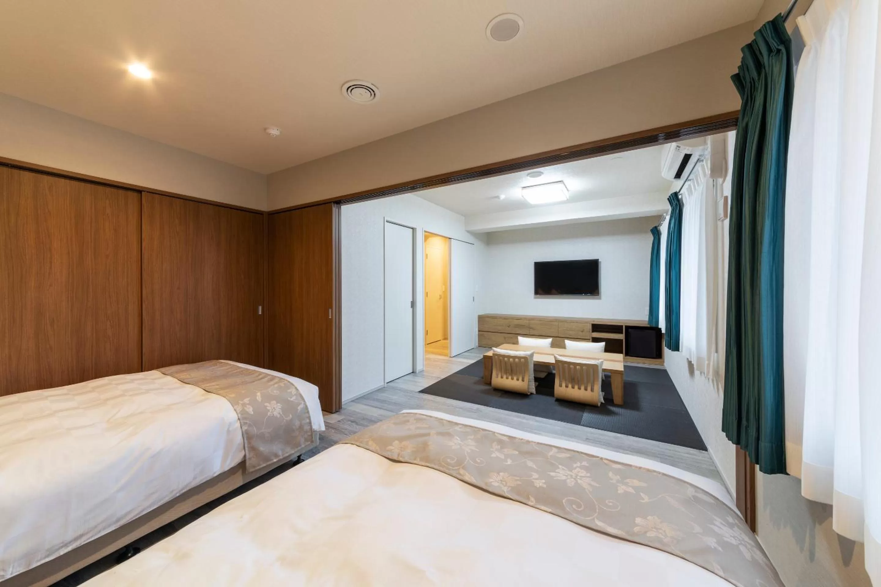 Photo of the whole room, Bed in SARASA HOTEL Dotonbori