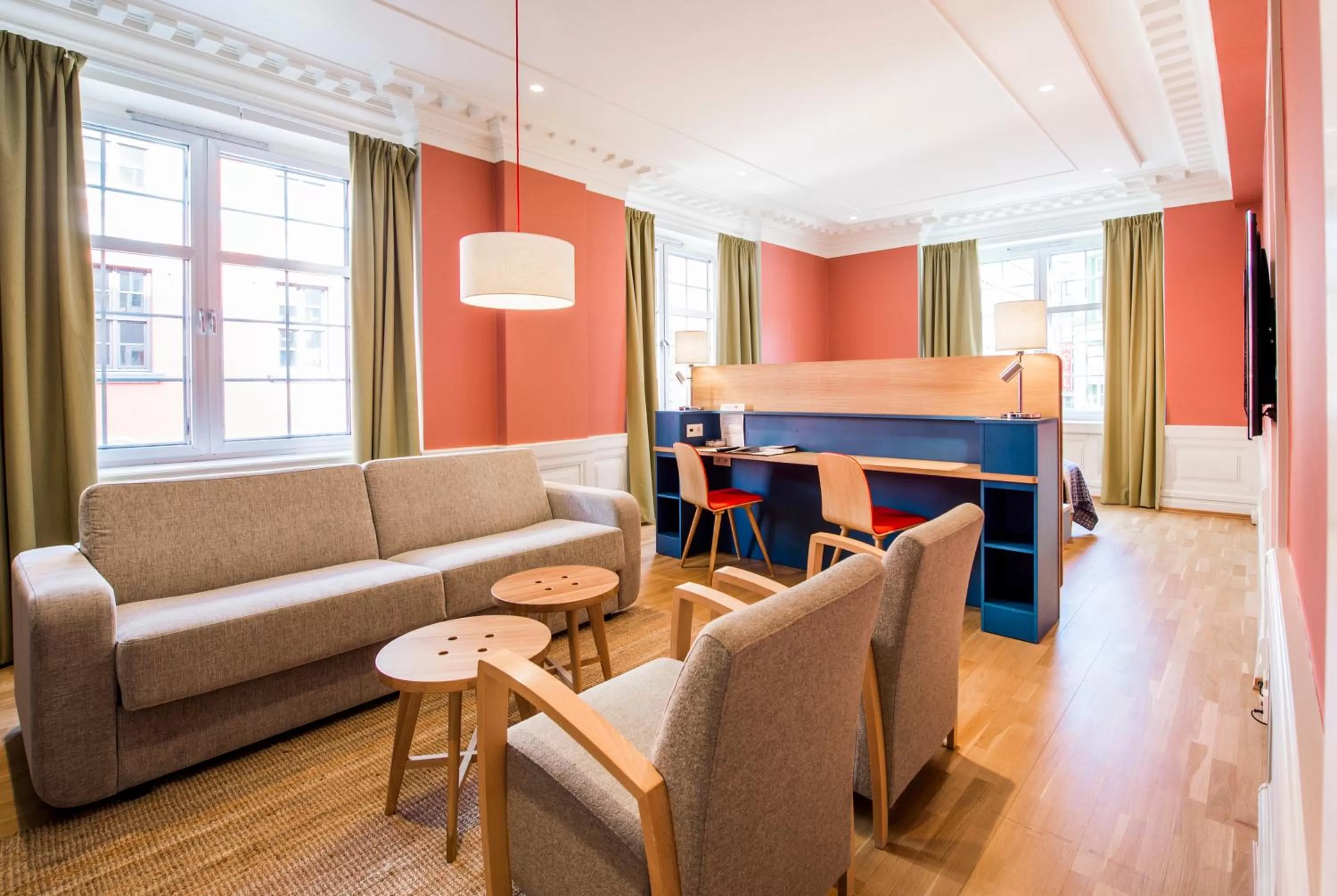 Living room in Hotell Bondeheimen