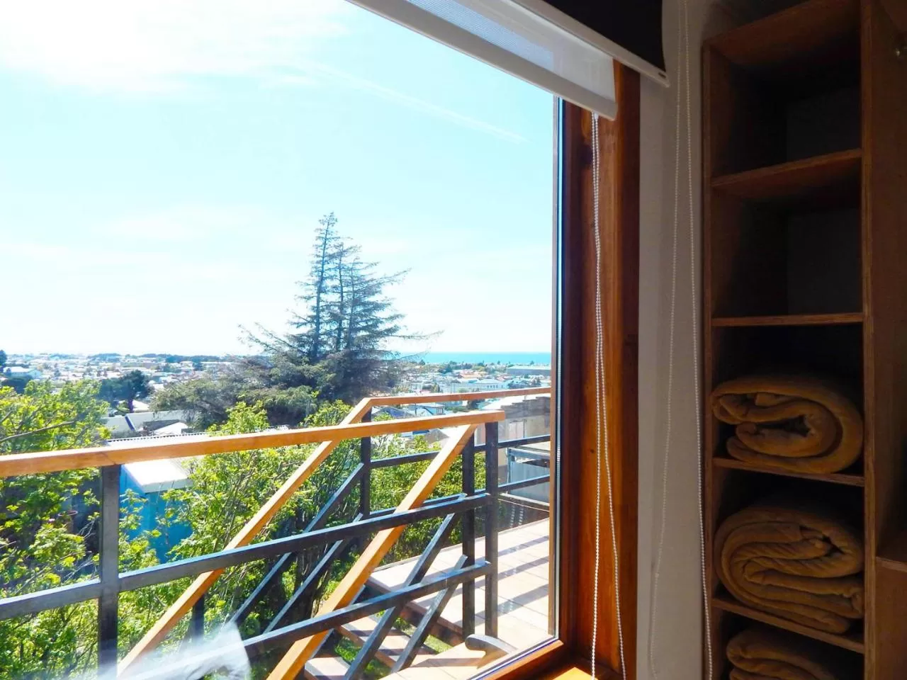 Landmark view, Balcony/Terrace in Hostal Buenavista Patagonia