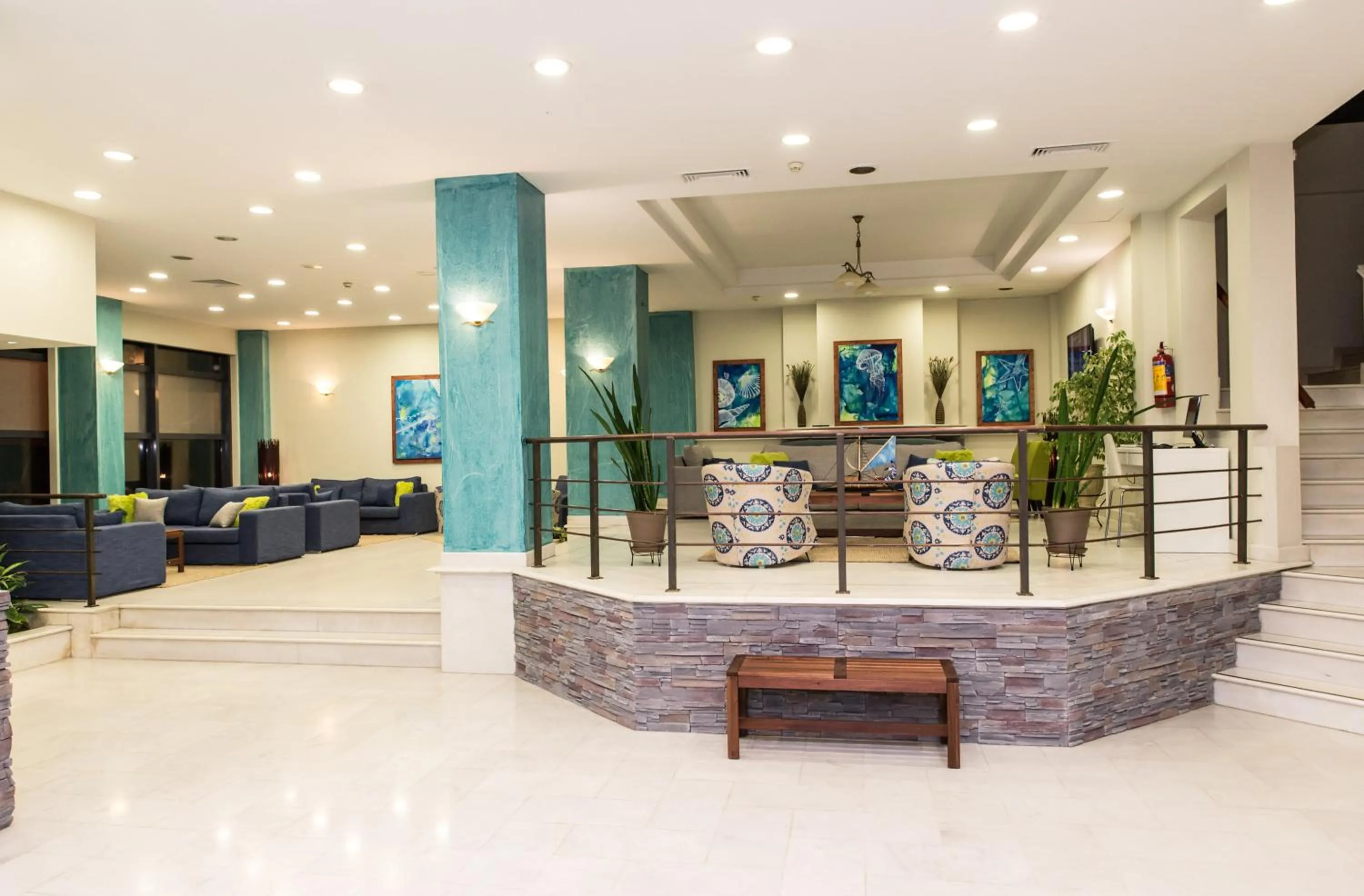 Lobby or reception in Hotel Ostria