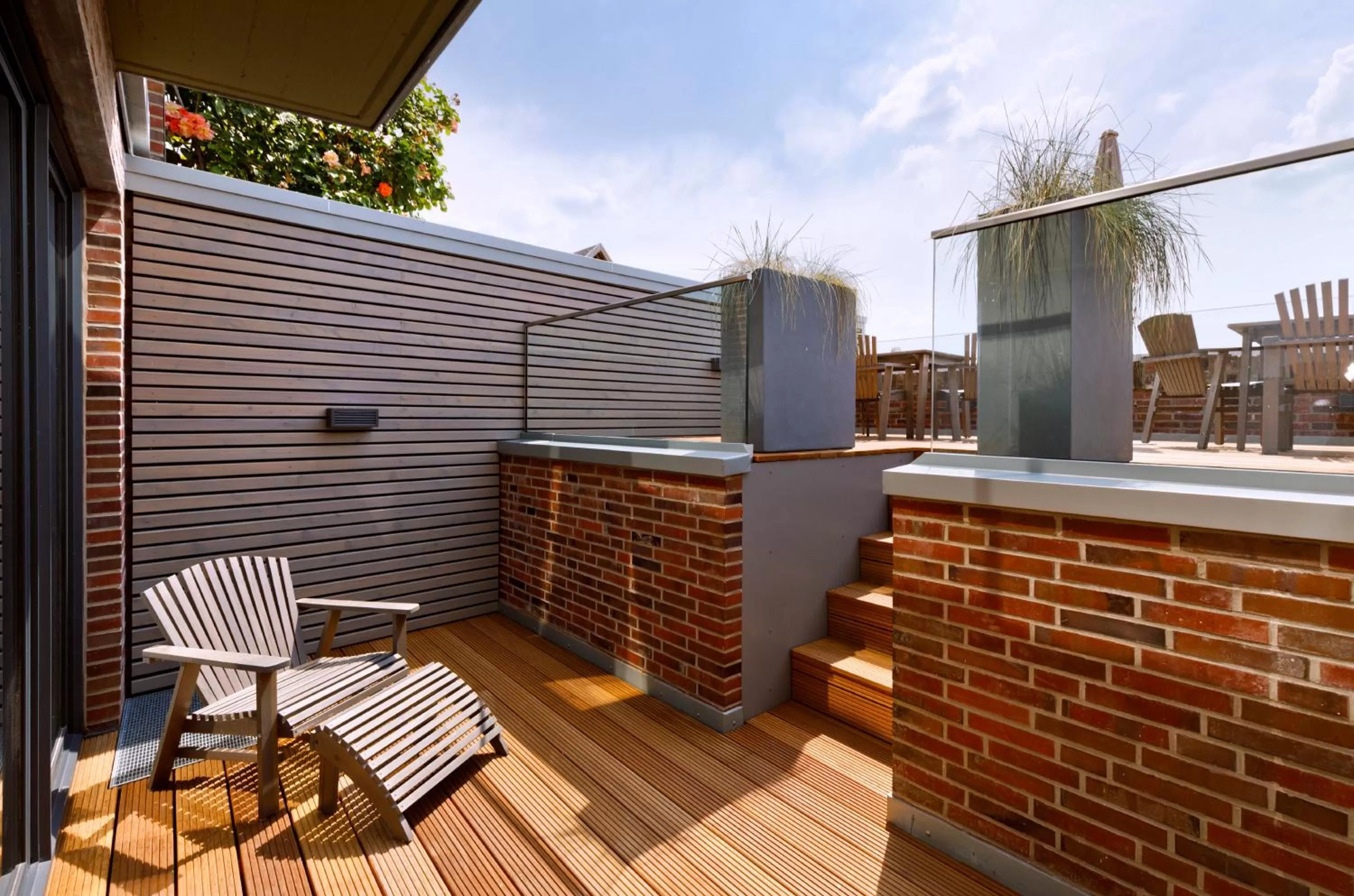 Balcony/Terrace in Logierhaus RheintorEins