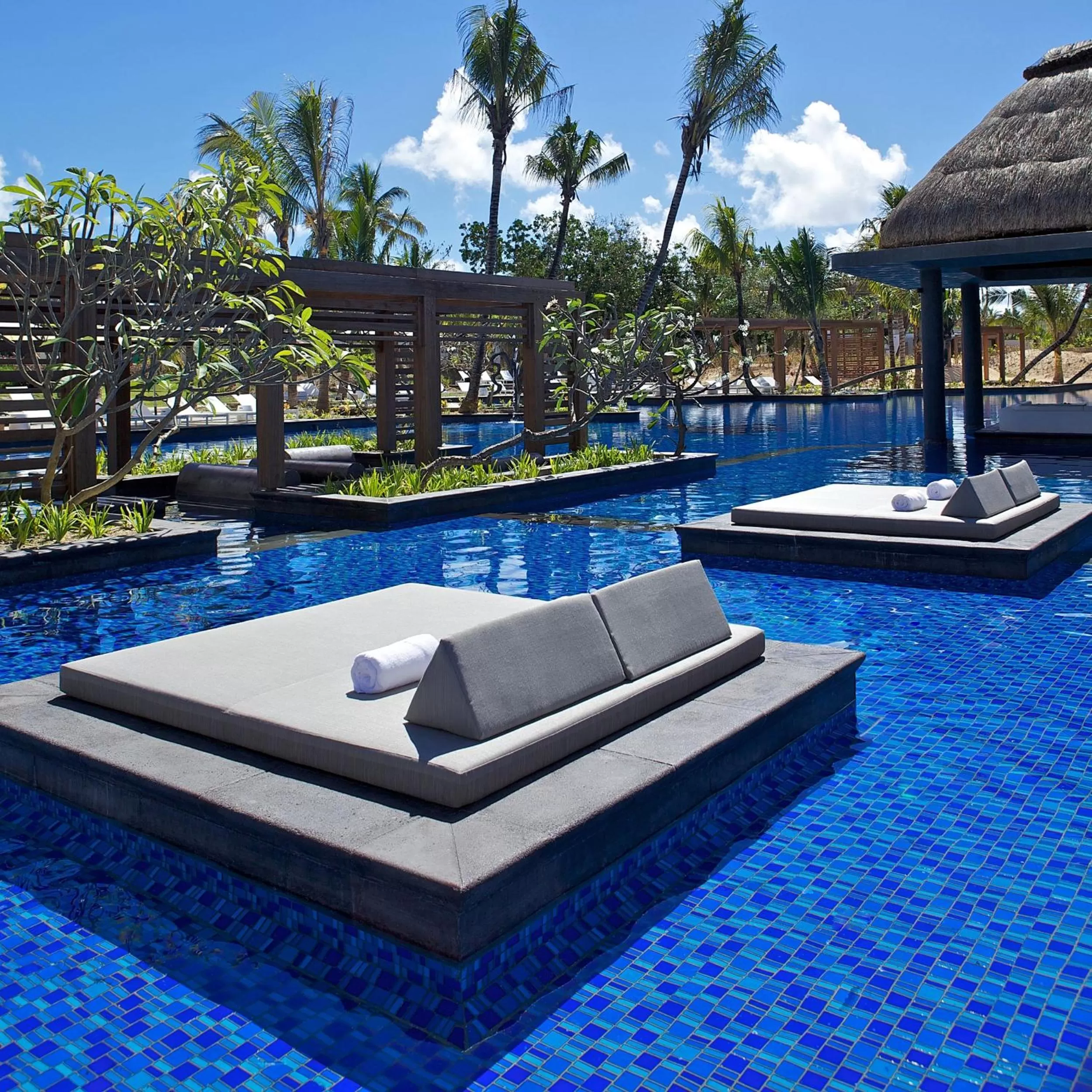 Pool view in Long Beach Mauritius