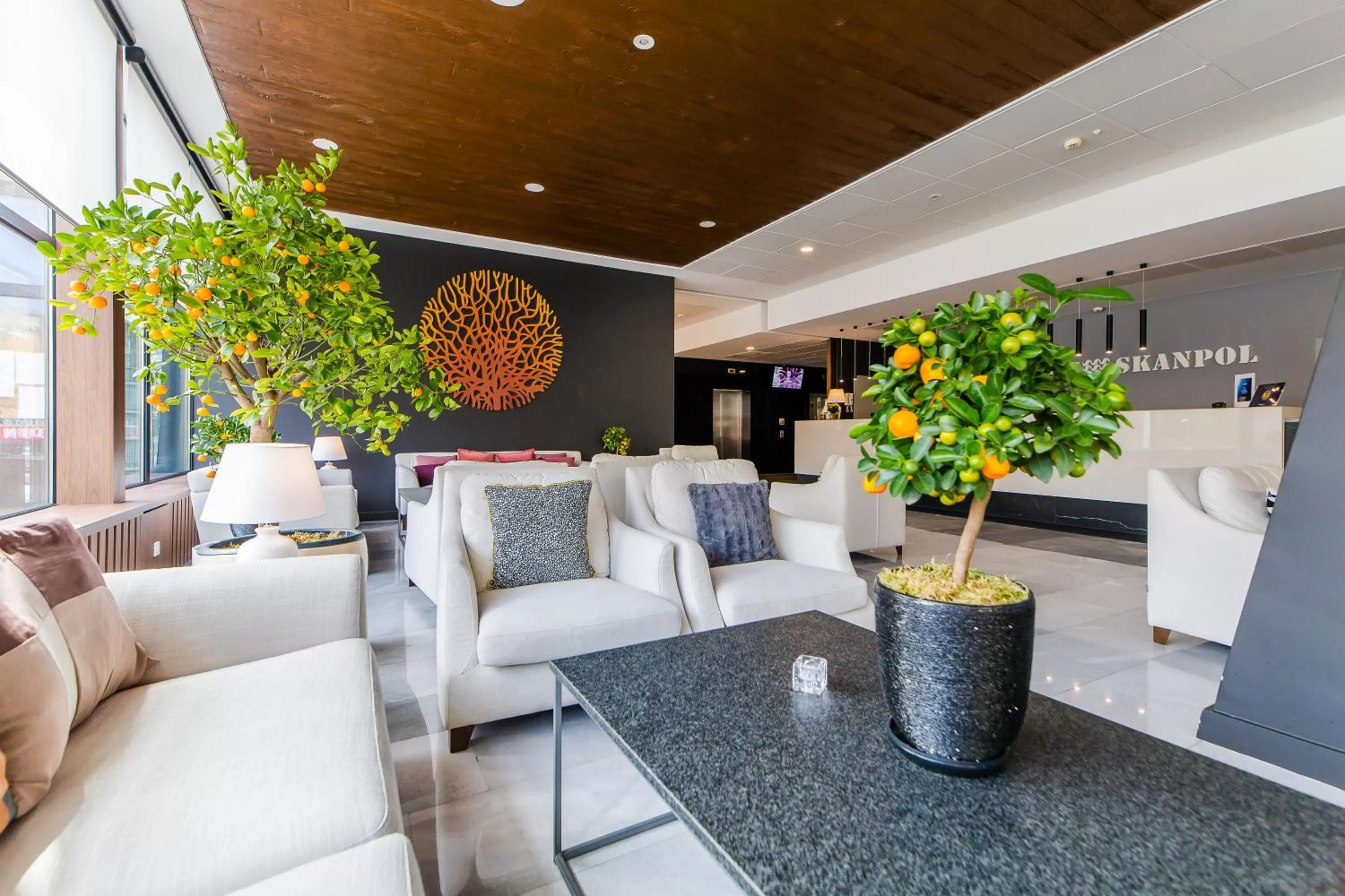 Lobby or reception in Hotel New Skanpol