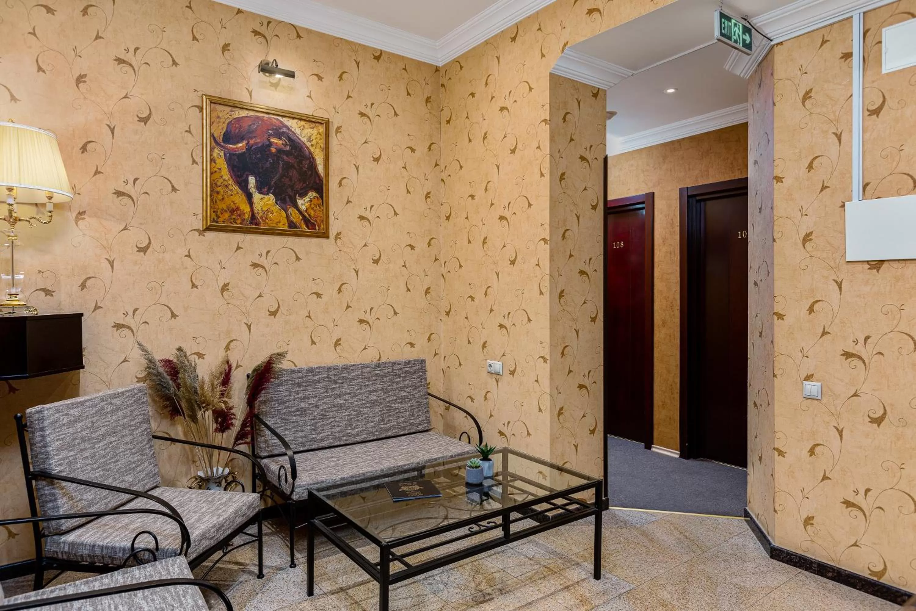 Seating area in Sharden Hotel