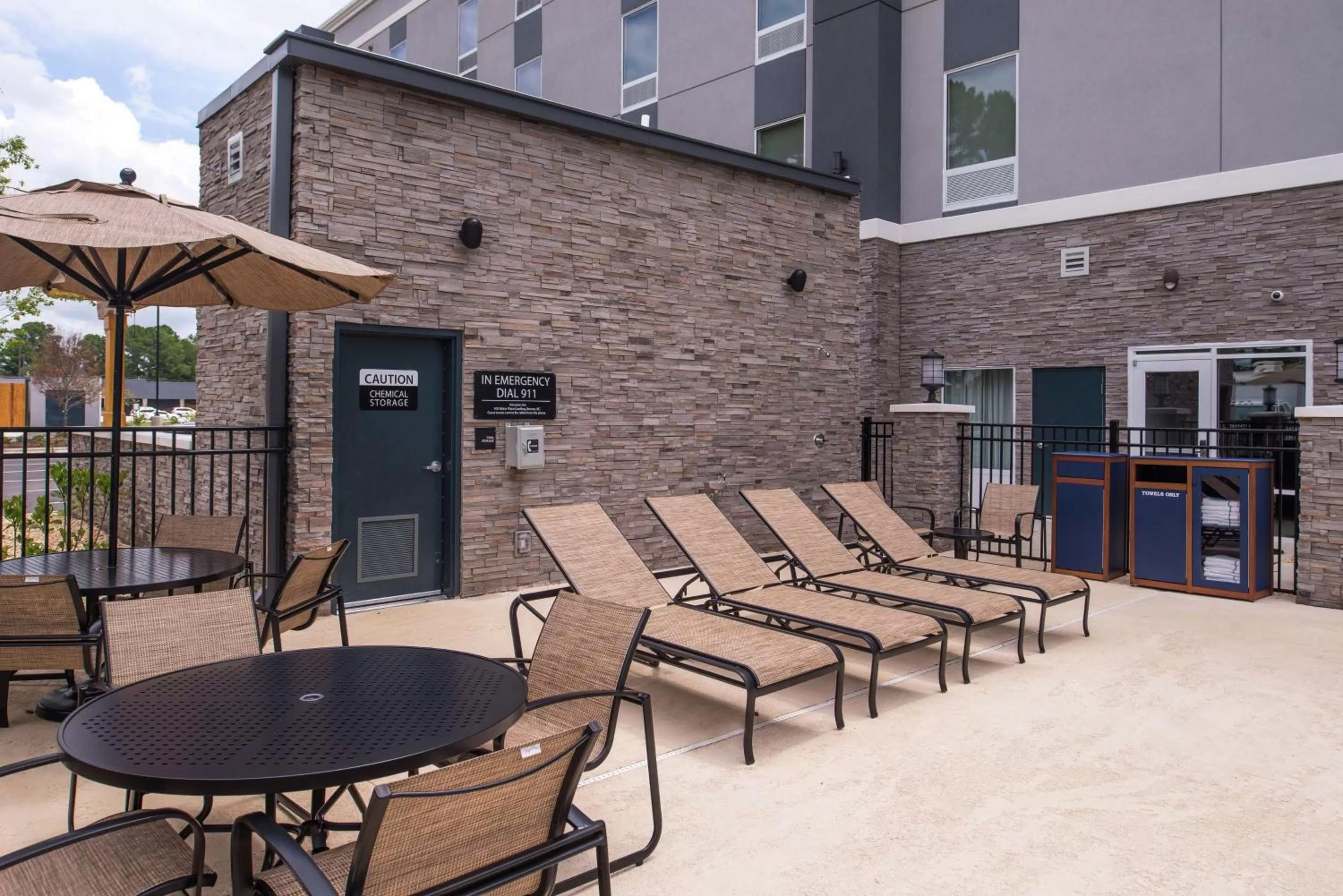 Pool view in Hampton Inn Benson