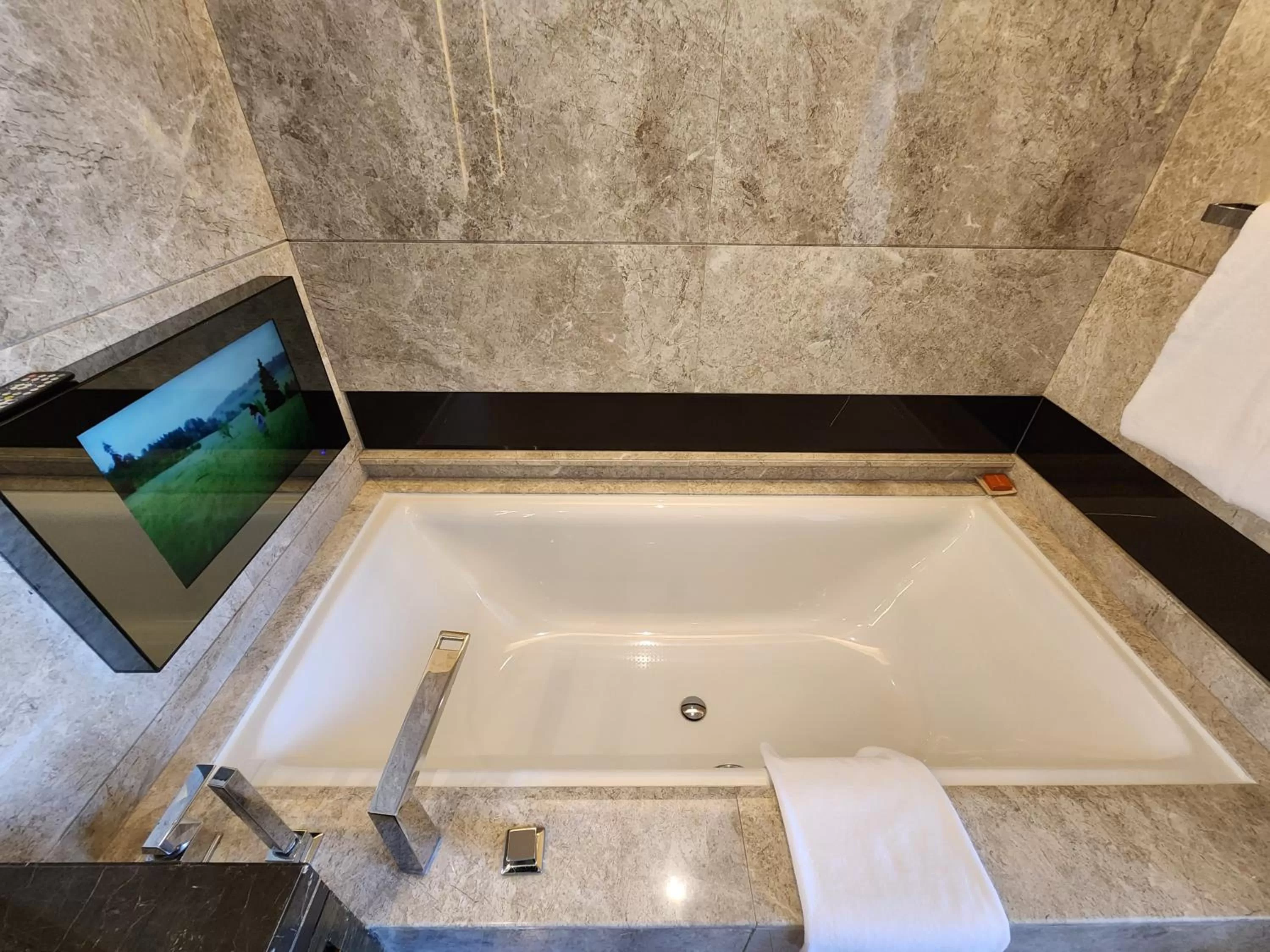 Bathroom in Crowne Plaza Hong Kong Kowloon East by IHG