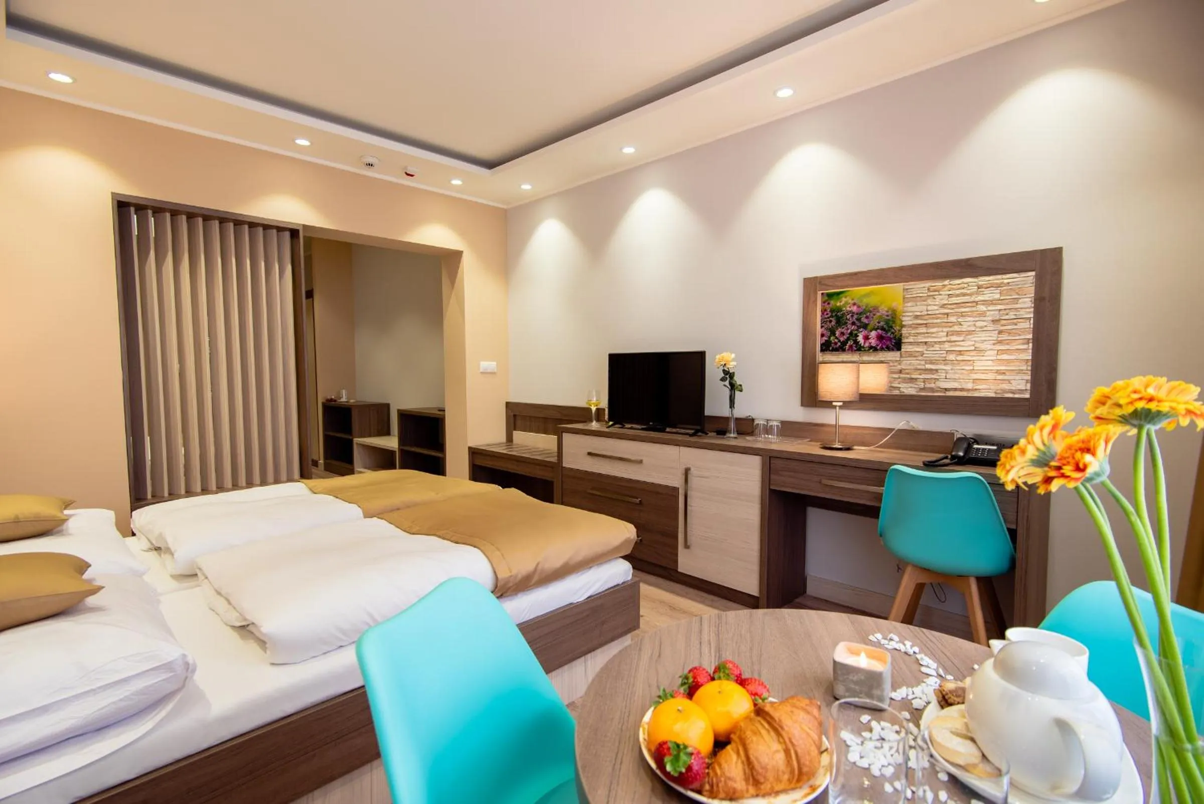 Decorative detail, Bed in Hotel Viktor