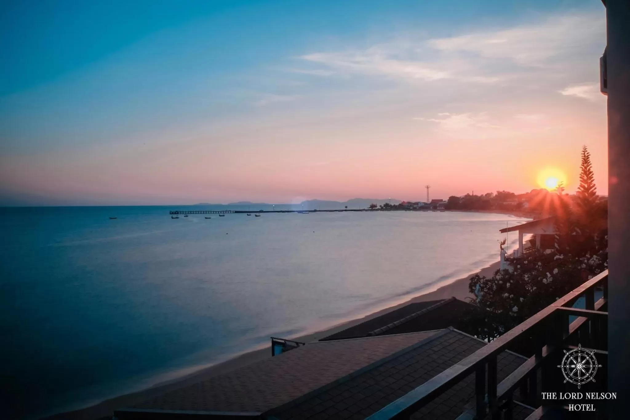 Sunset in The Lord Nelson Hotel