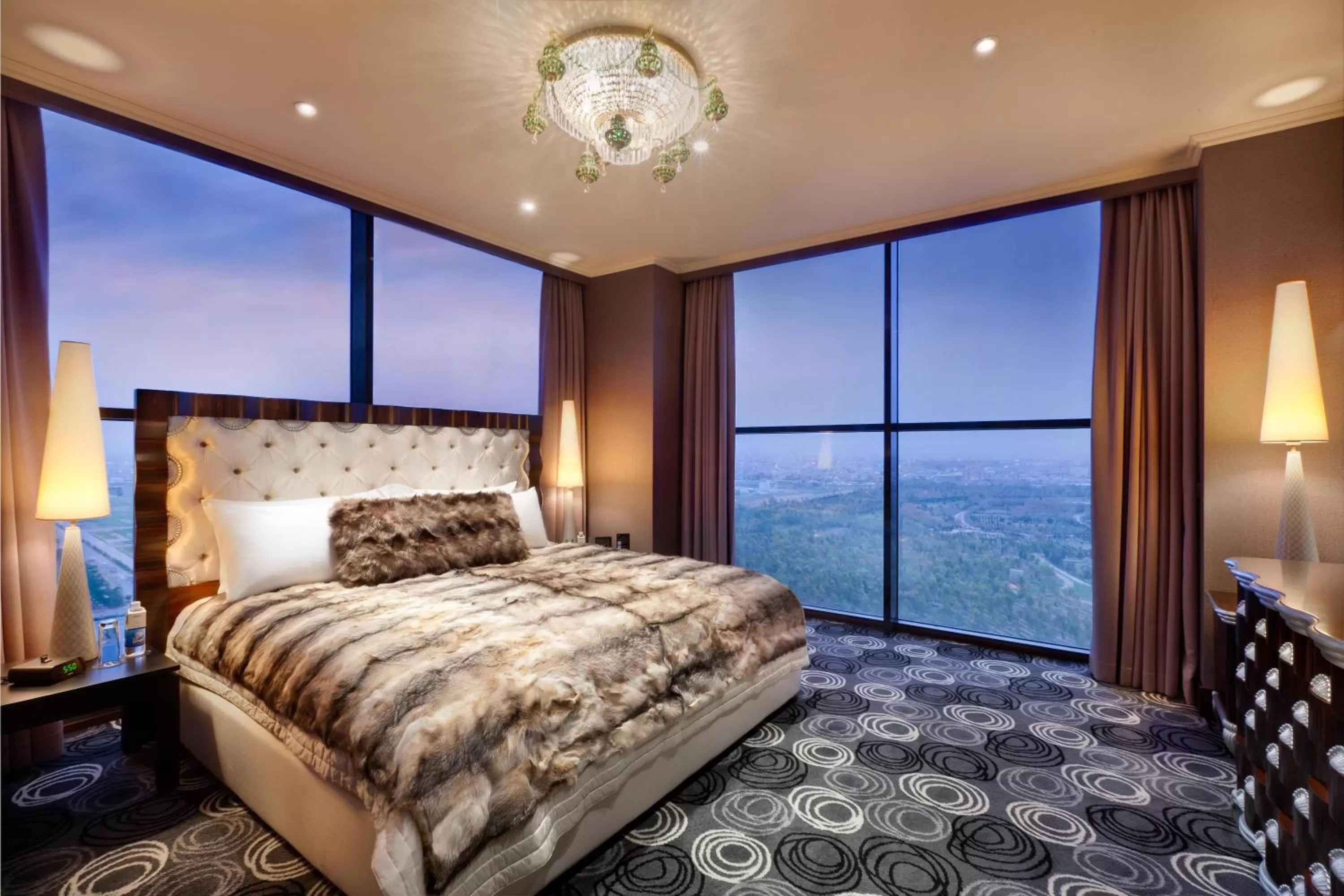 Natural landscape, Bed in Divan Erbil Hotel