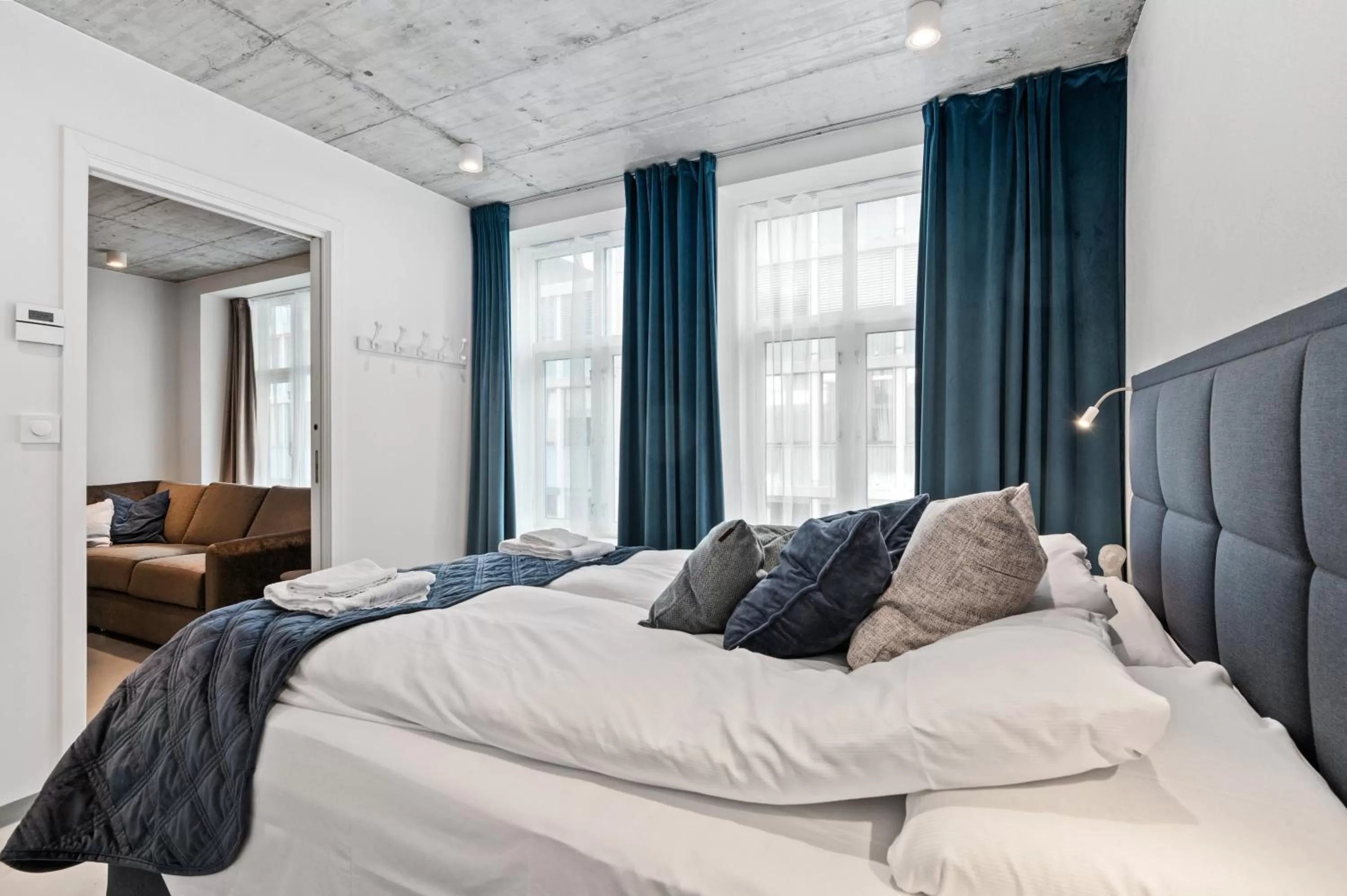 Bed in Aalesund City Apartment