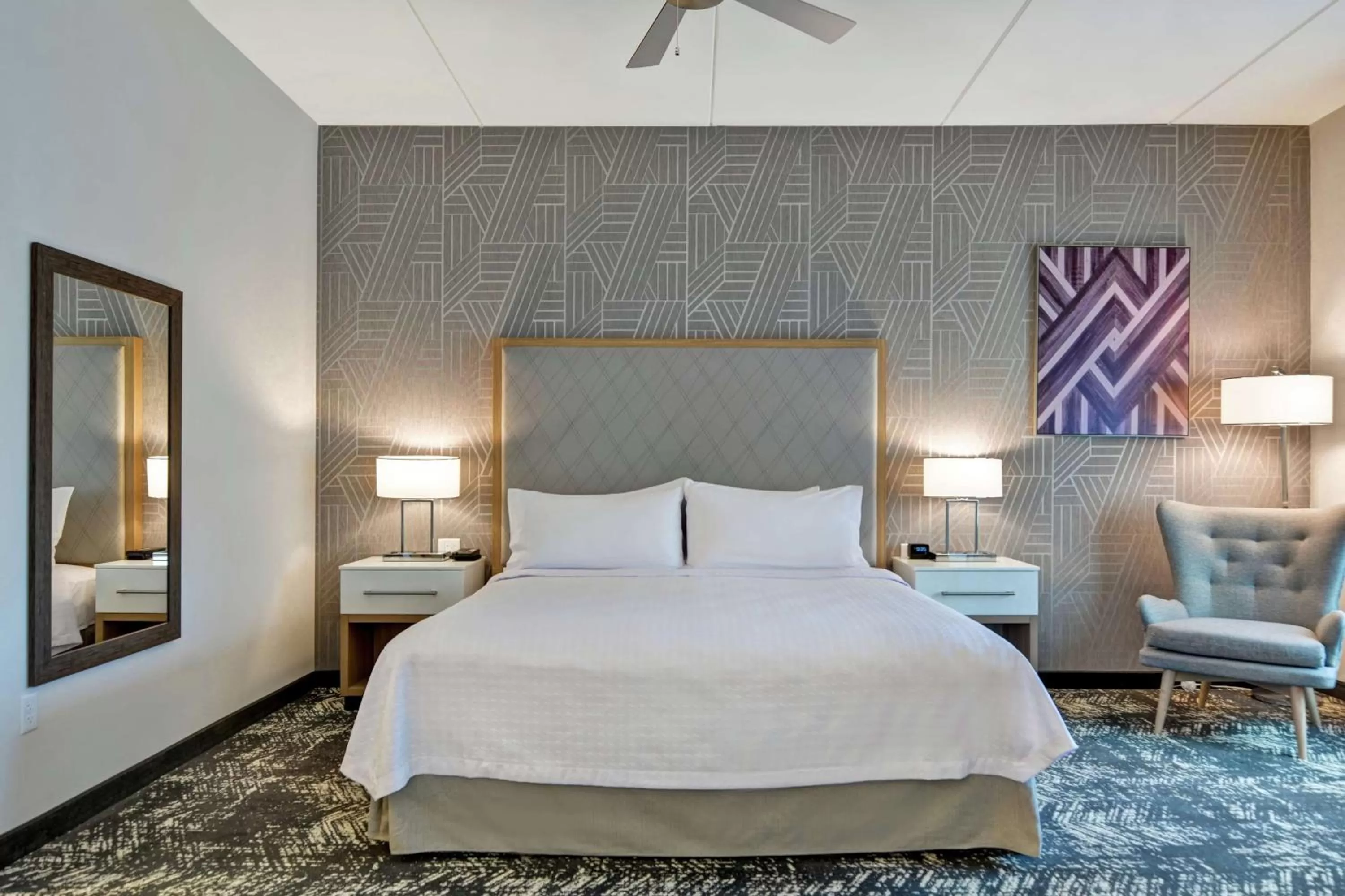 Bed in Homewood Suites By Hilton Lynchburg