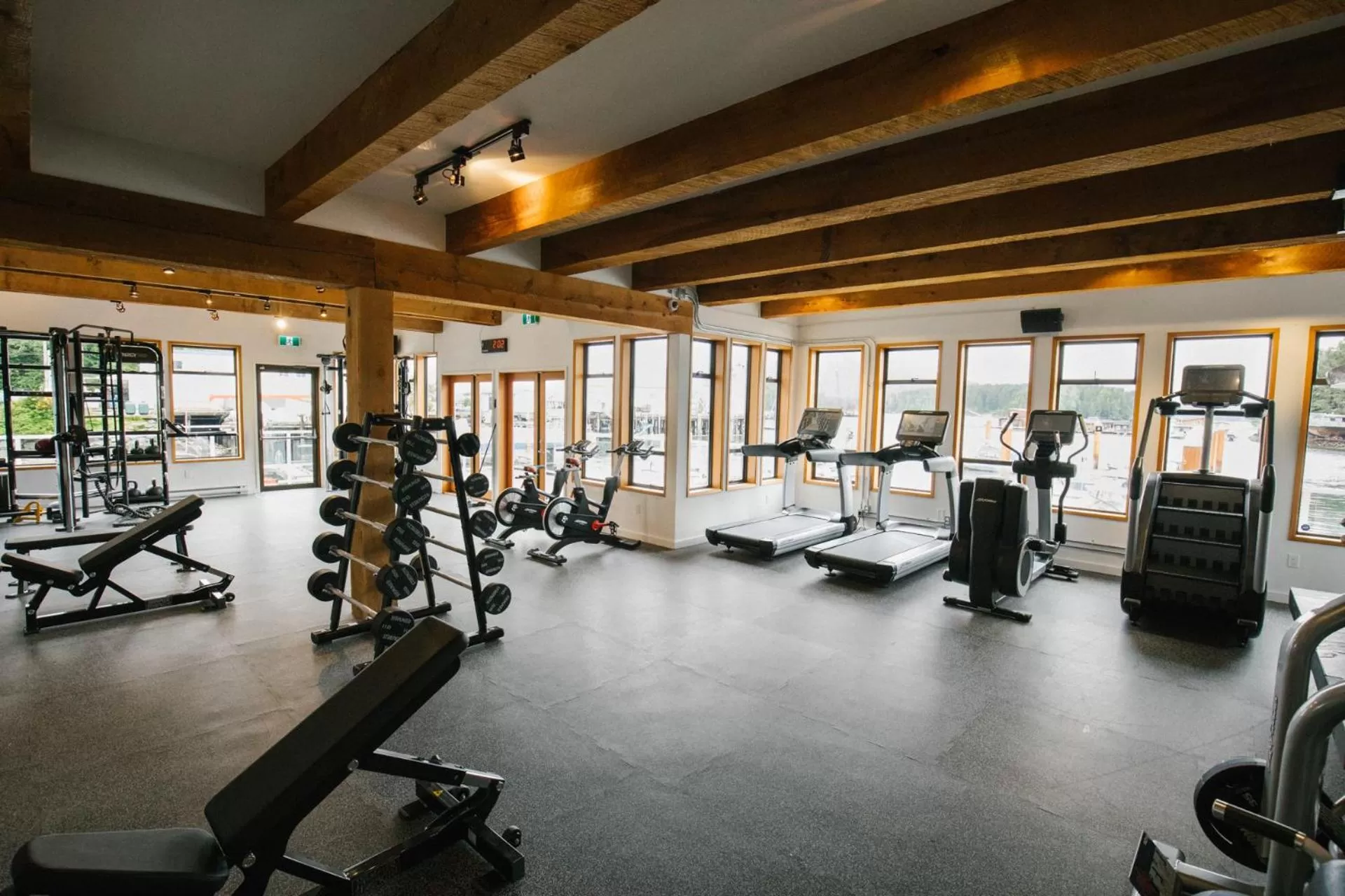 Fitness centre/facilities in Tofino Resort + Marina