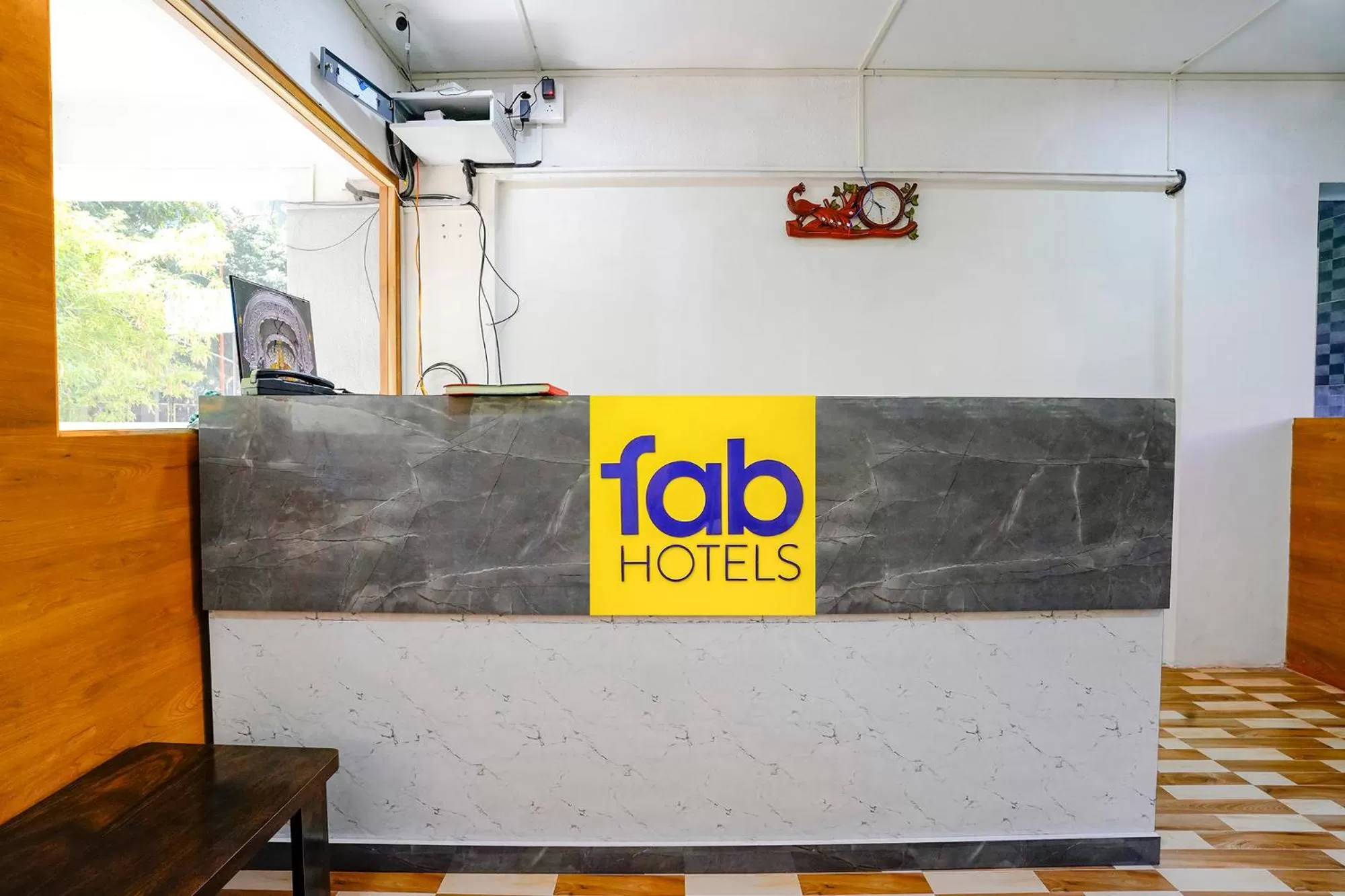 Lobby or reception, Bathroom in FabHotel Woods Regency