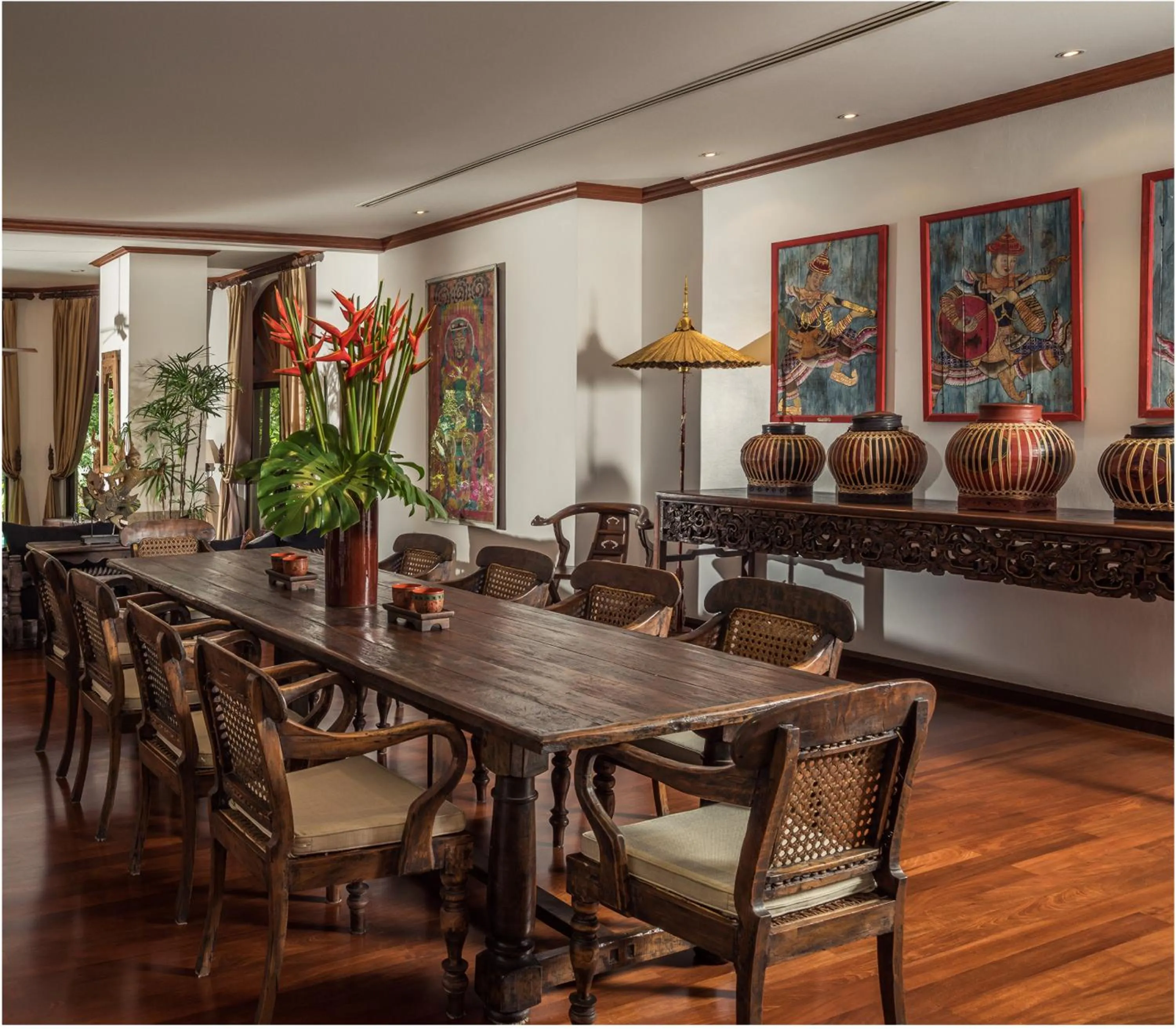 Dining area in Four Seasons Resort Chiang Mai