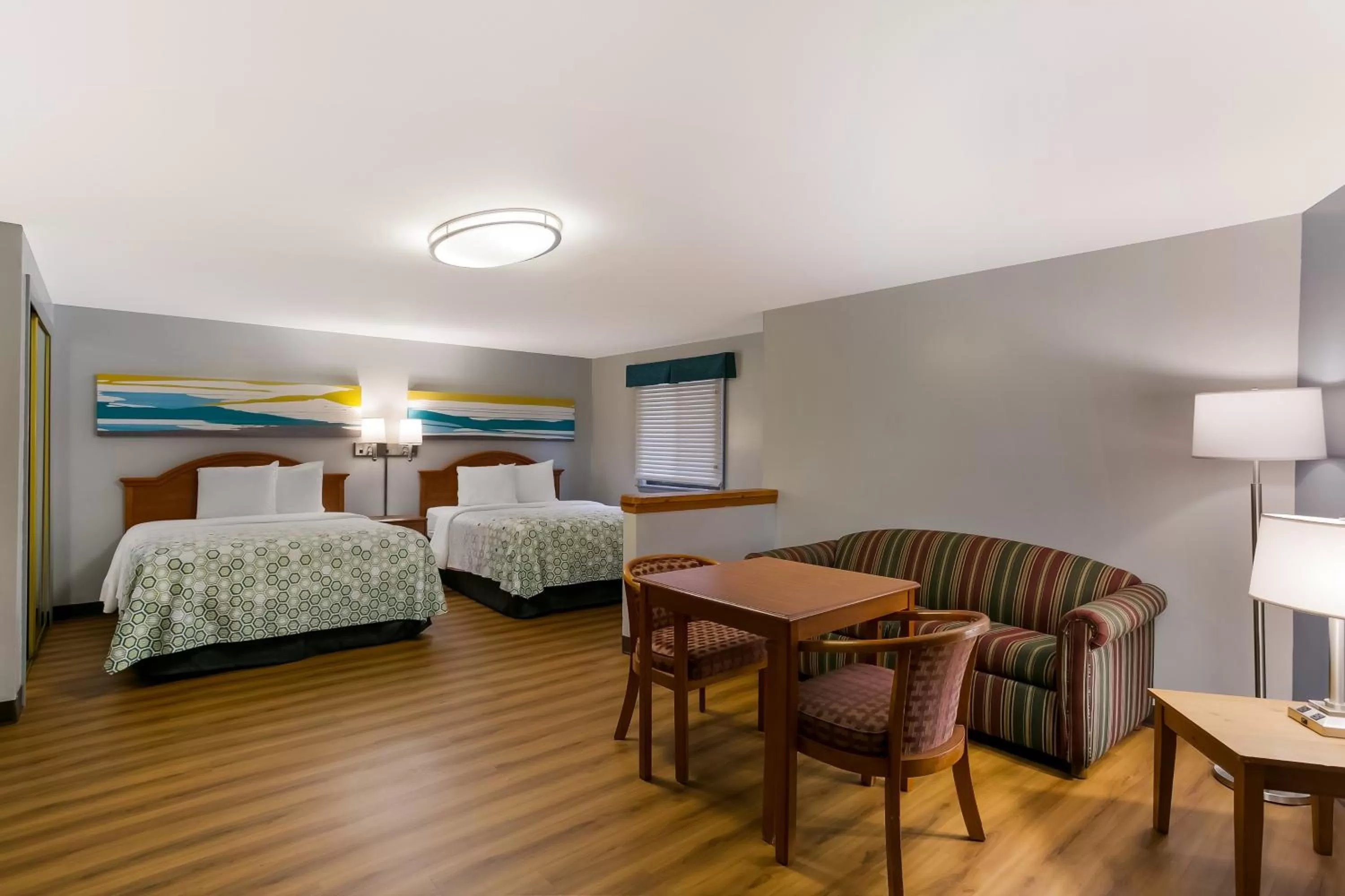 Photo of the whole room, Bed in HomeTowne Studios by Red Roof Denver, PA