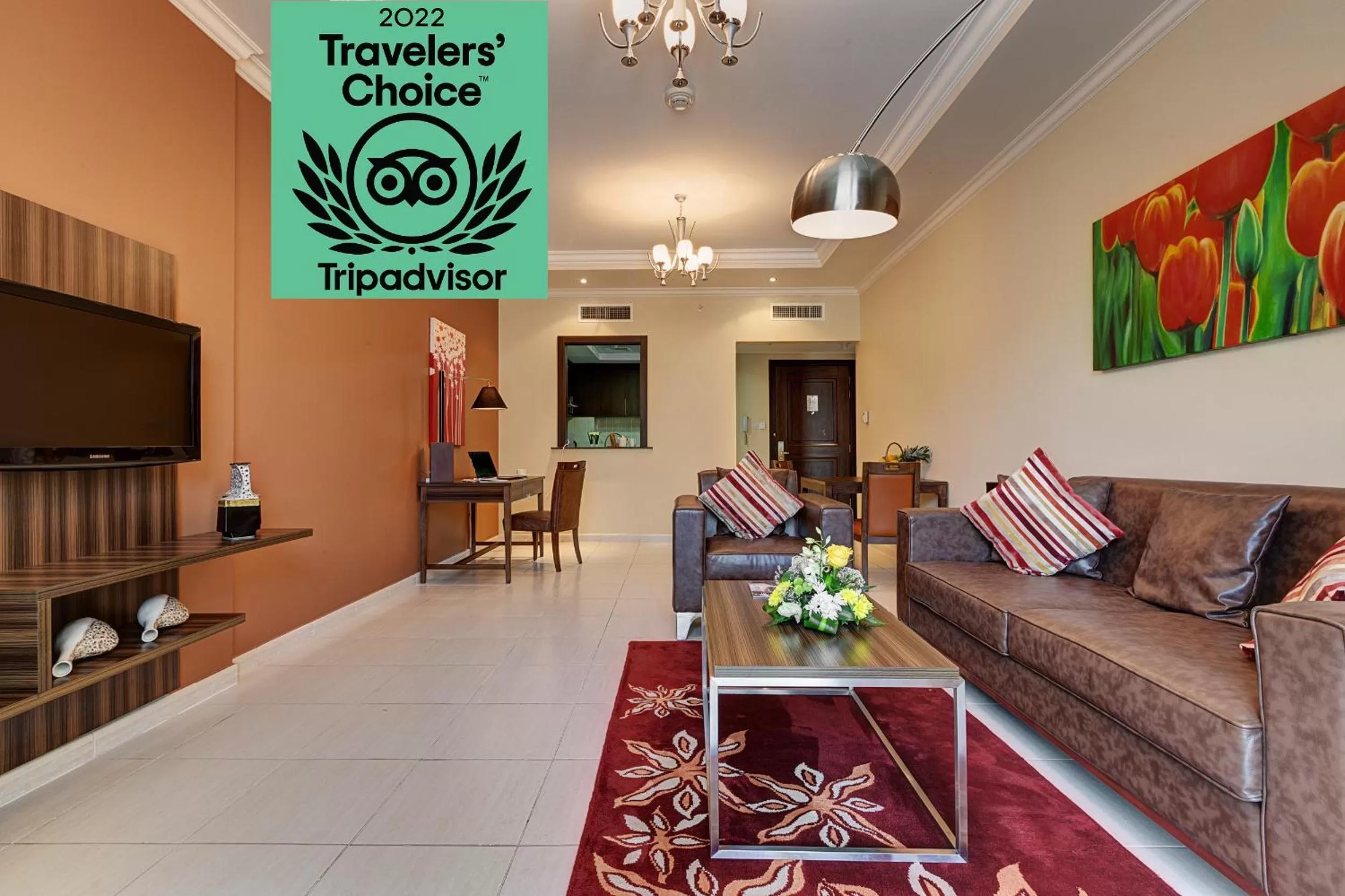 Living room in Abidos Hotel Apartment Dubai Land