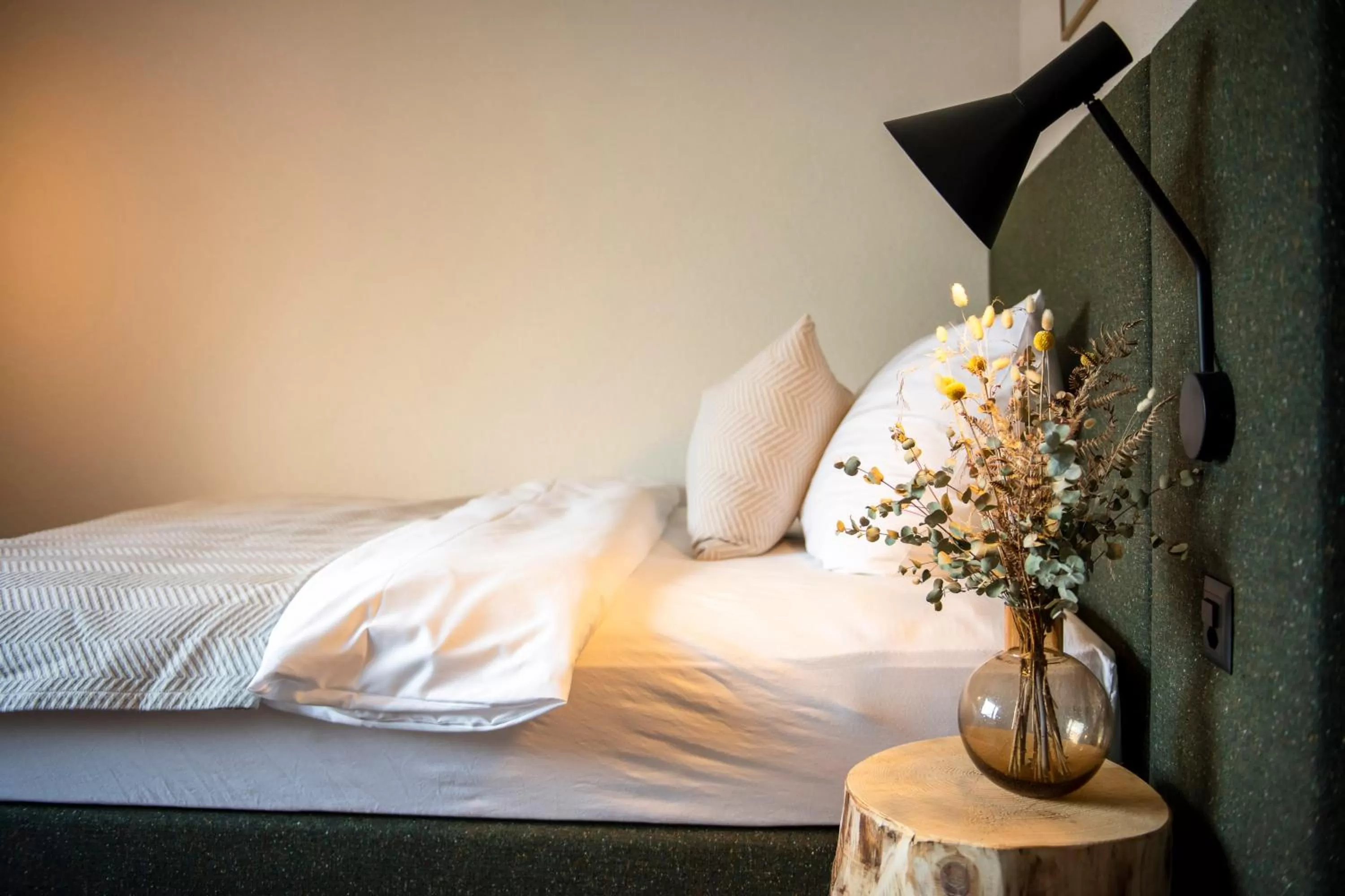 Photo of the whole room, Bed in Flem Mountain Lodge