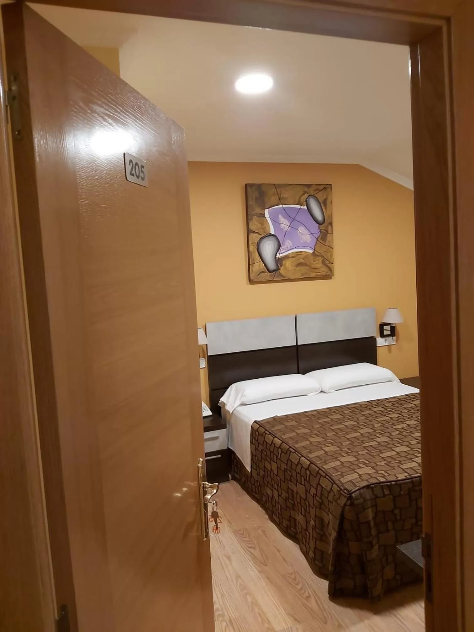 Bed in Hotel Reigosa