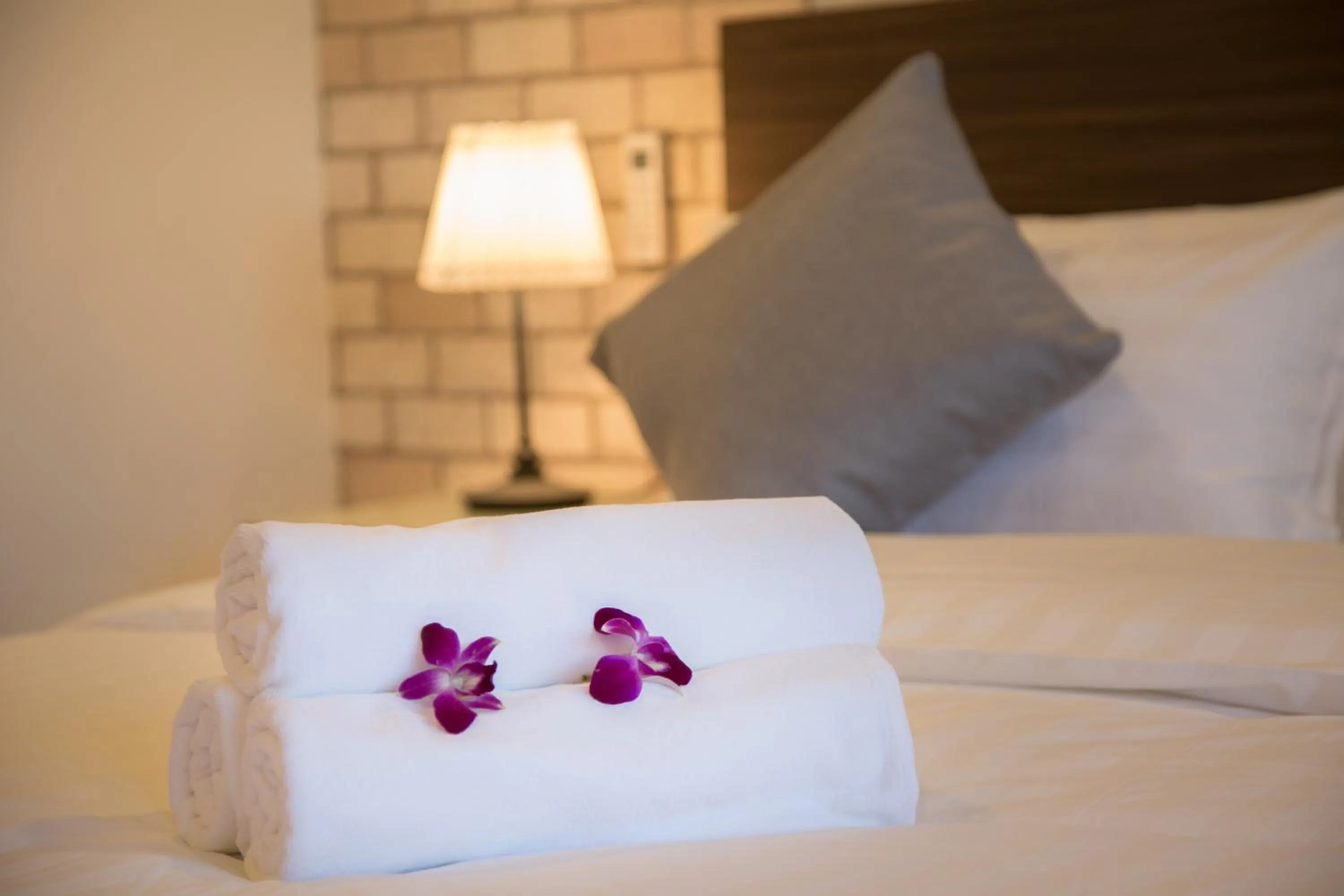 Decorative detail, Bed in Q Space Residence