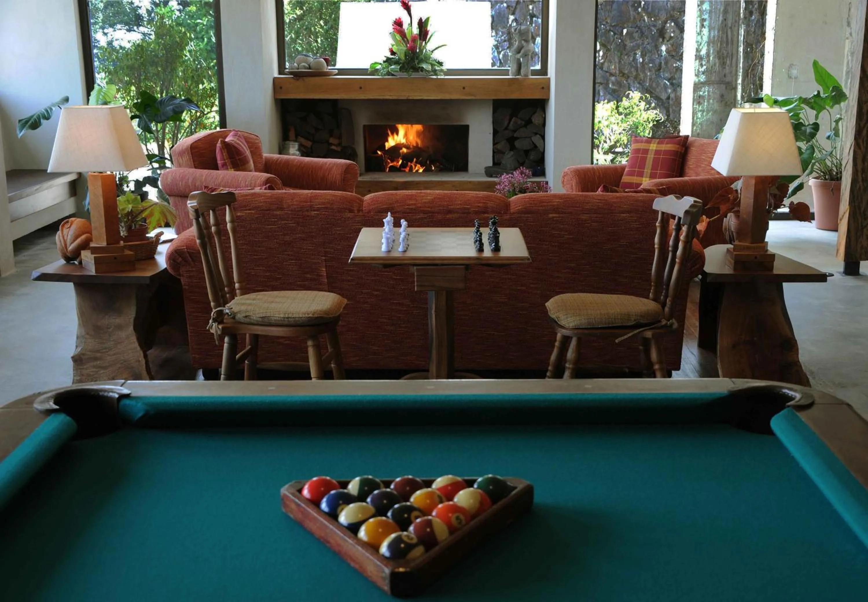 Game Room in Poas Volcano Lodge