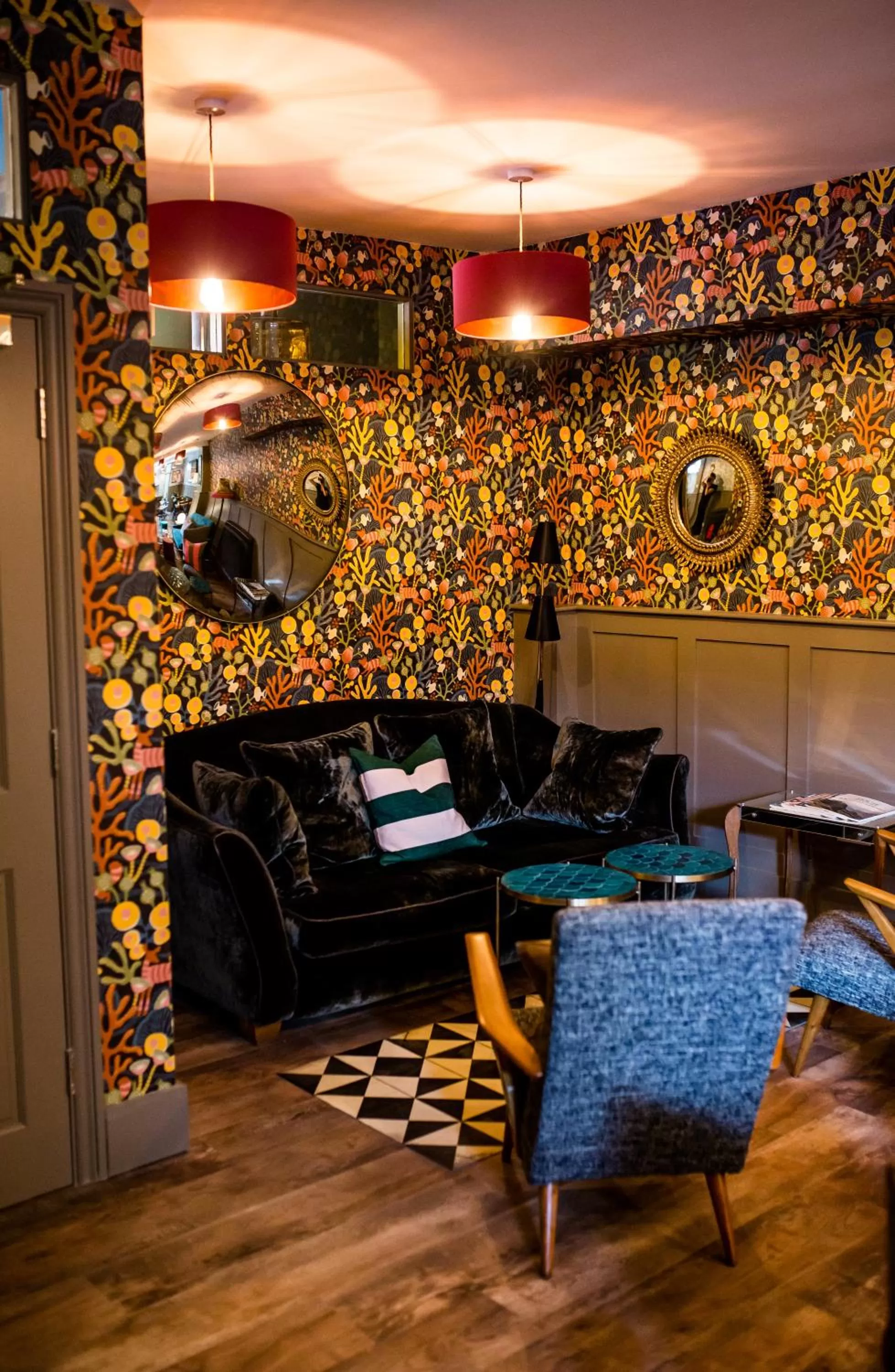 Living room in Moore House