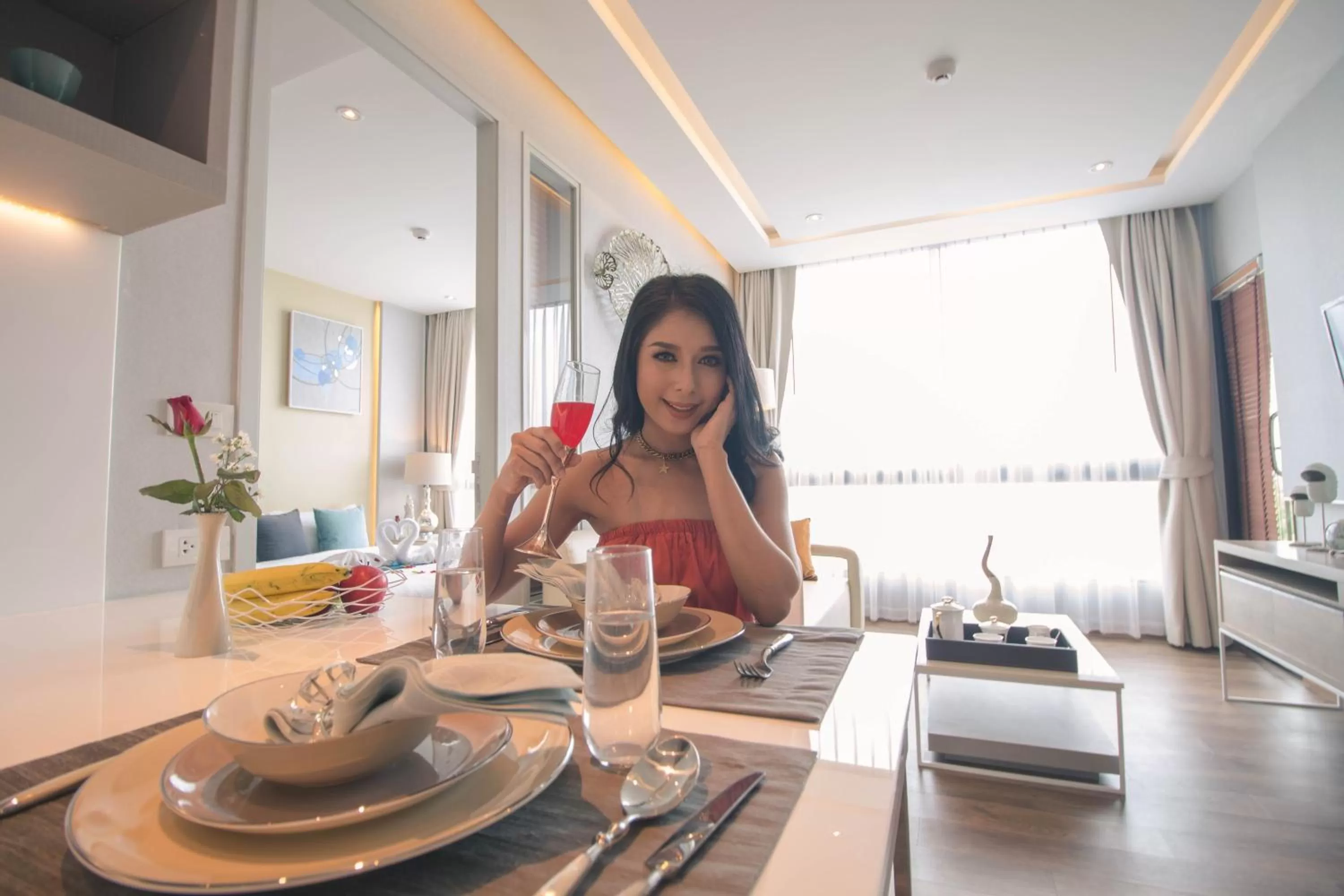 Living room in Phu Dahla Residences