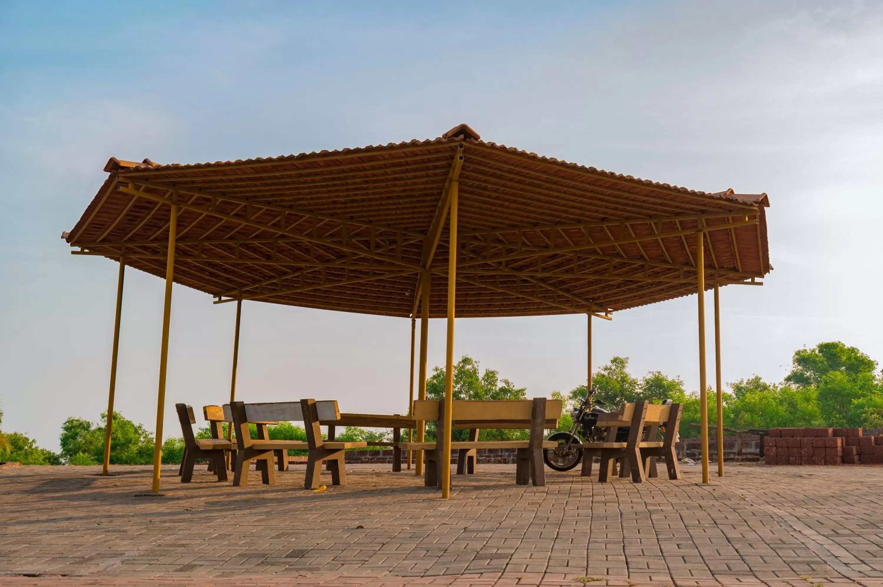 Patio in Mango Valley Resort Ganpatipule