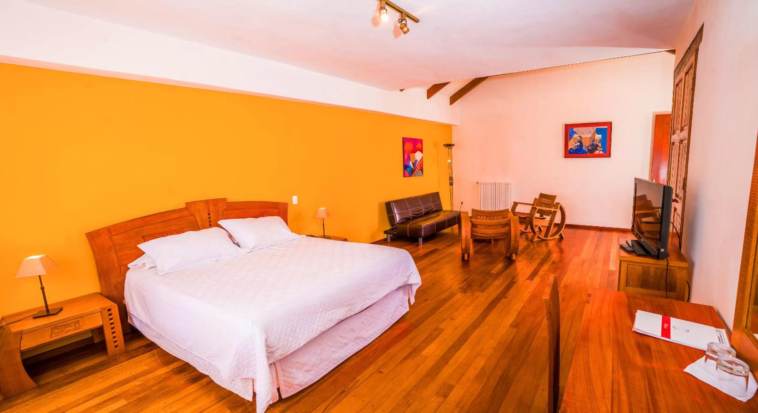 View (from property/room), Bed in Hotel Villa Antigua