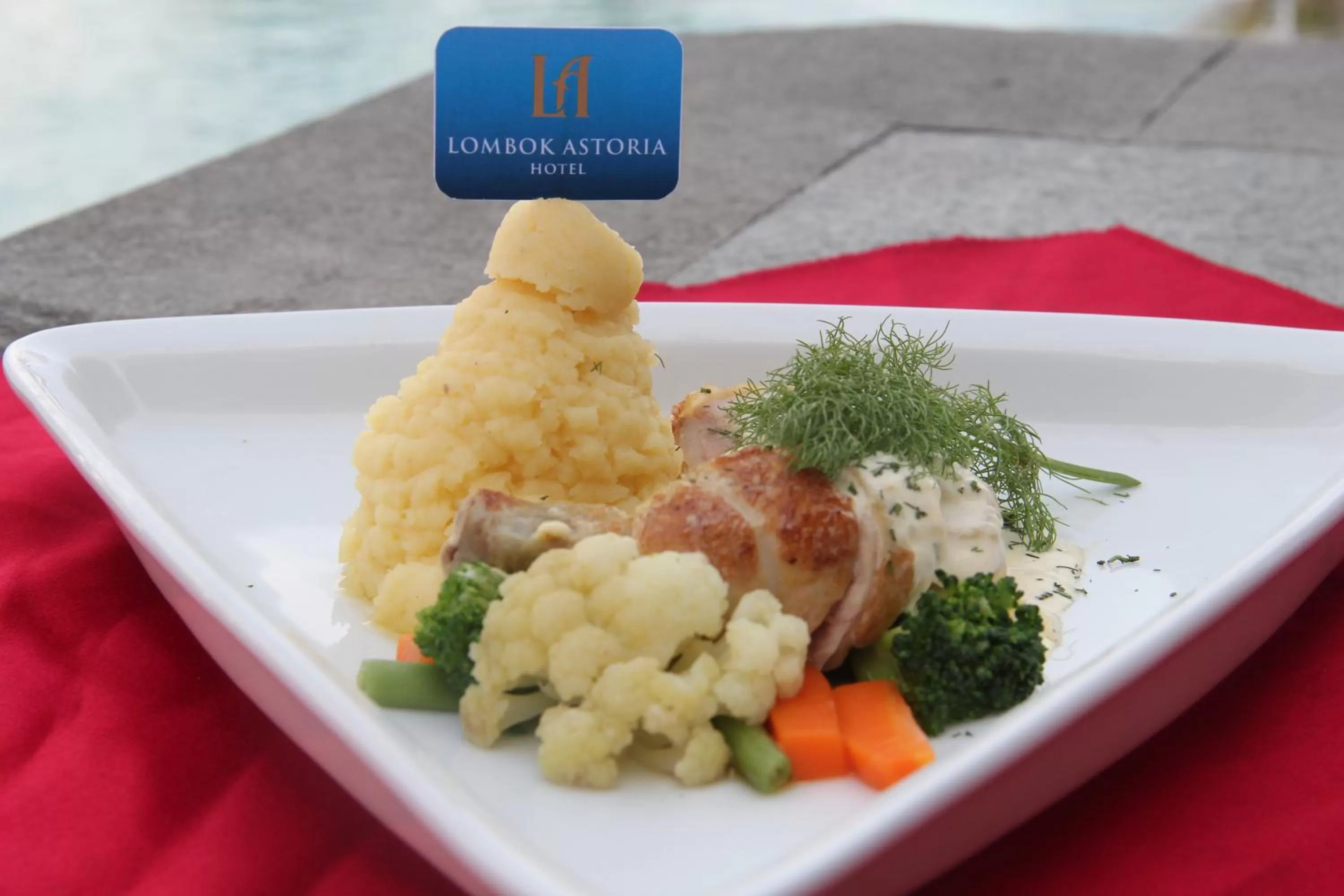 Food in Lombok Astoria Hotel