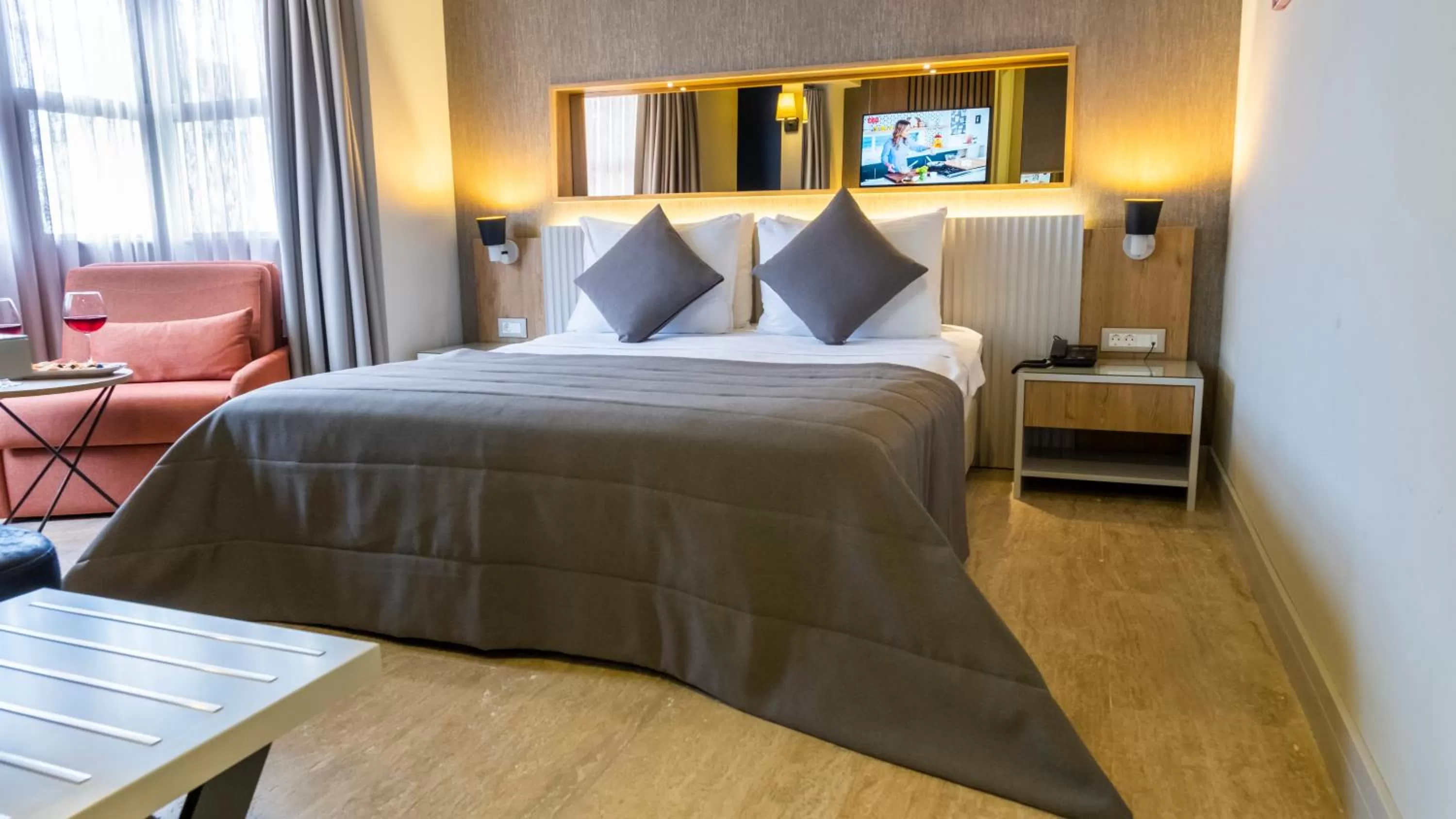 Bed in Ariel Hotel Alaçatı