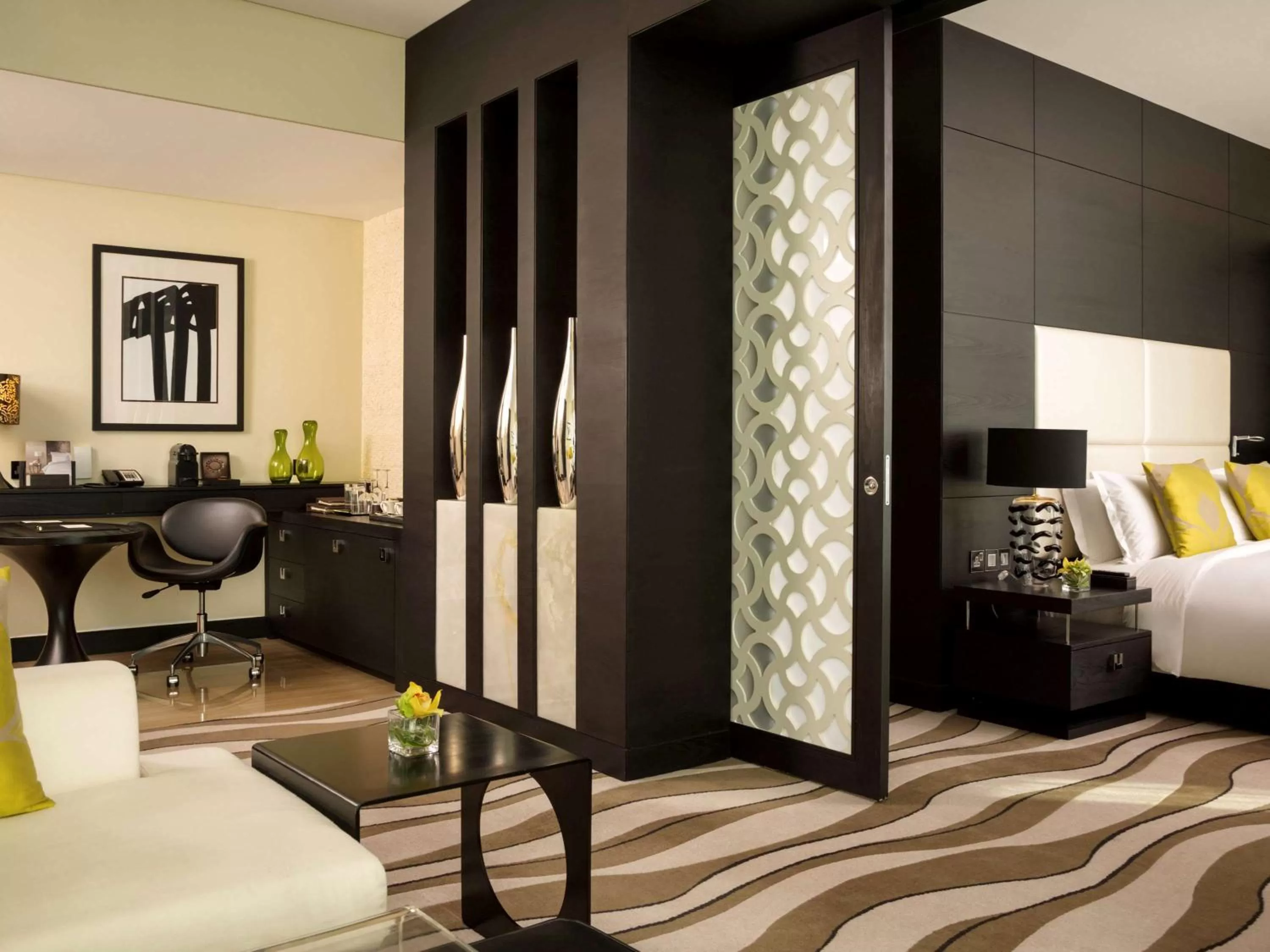 Photo of the whole room, Bed in Sofitel Abu Dhabi Corniche