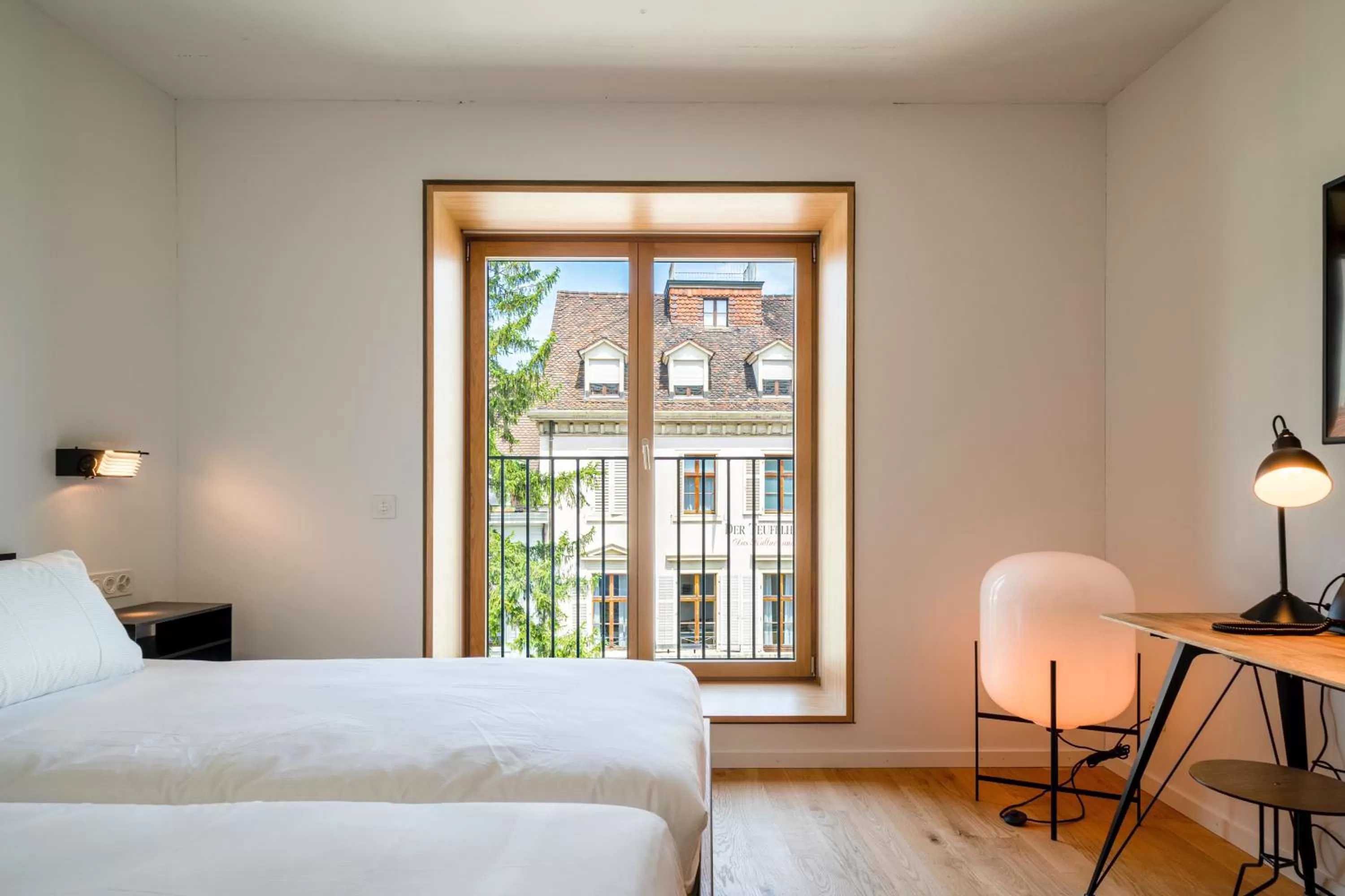 Bedroom, Bed in Gast - und Kulturhaus Der Teufelhof Basel