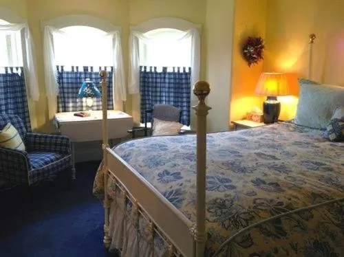 Decorative detail, Bed in Strawberry Farm B and B