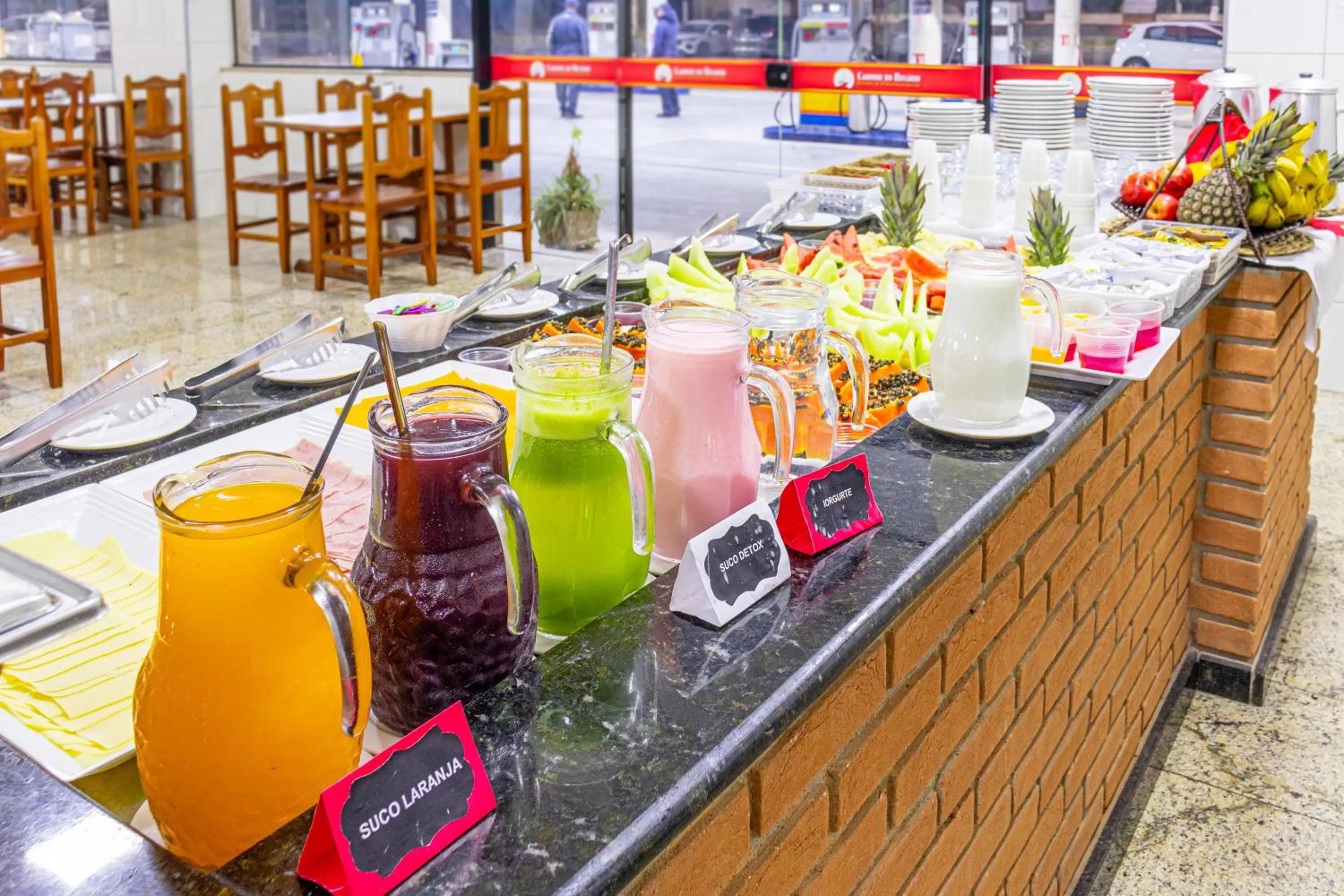 Buffet breakfast in Hotel Caminho do Rosário