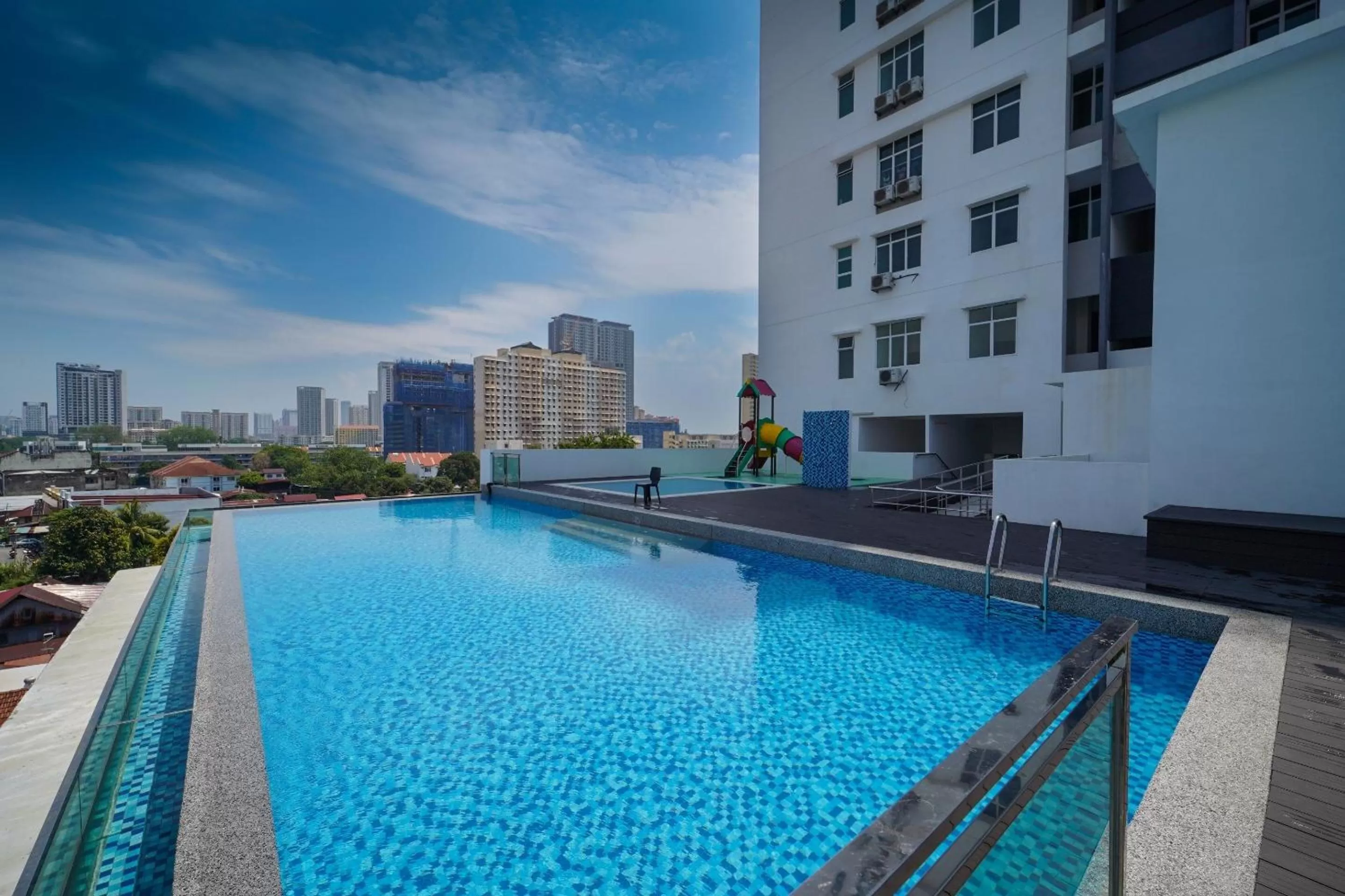 Pool view in Avatel Jelutong