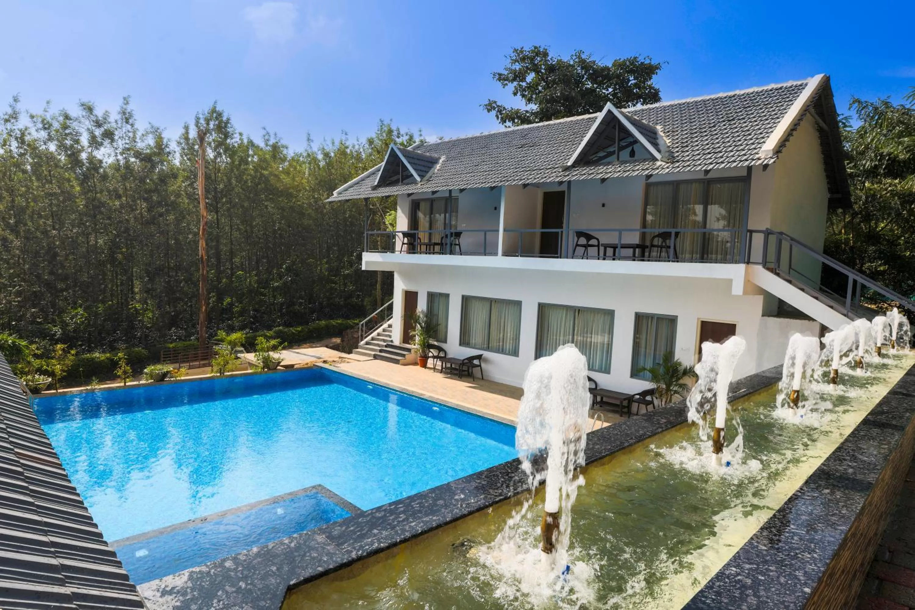 Pool view in The Spectrum Resort - Chikmagalur