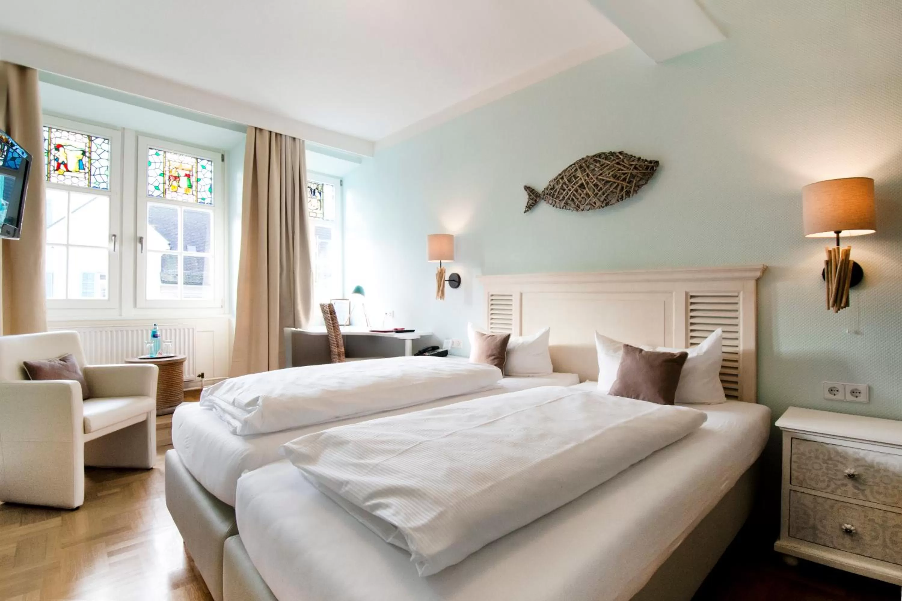 Photo of the whole room, Bed in Romantik Hotel Barbarossa