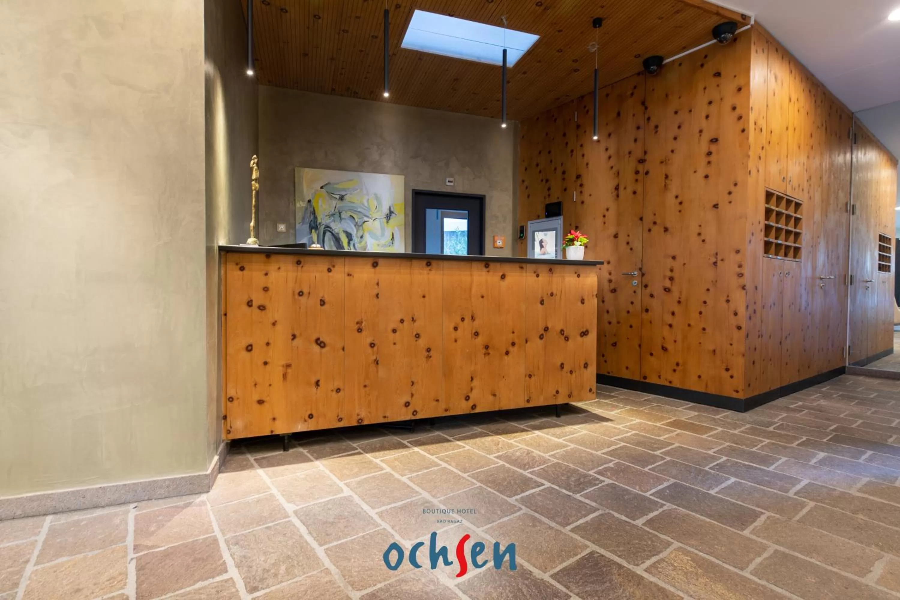 Lobby or reception in Boutique Hotel OchSen Self-Check-In