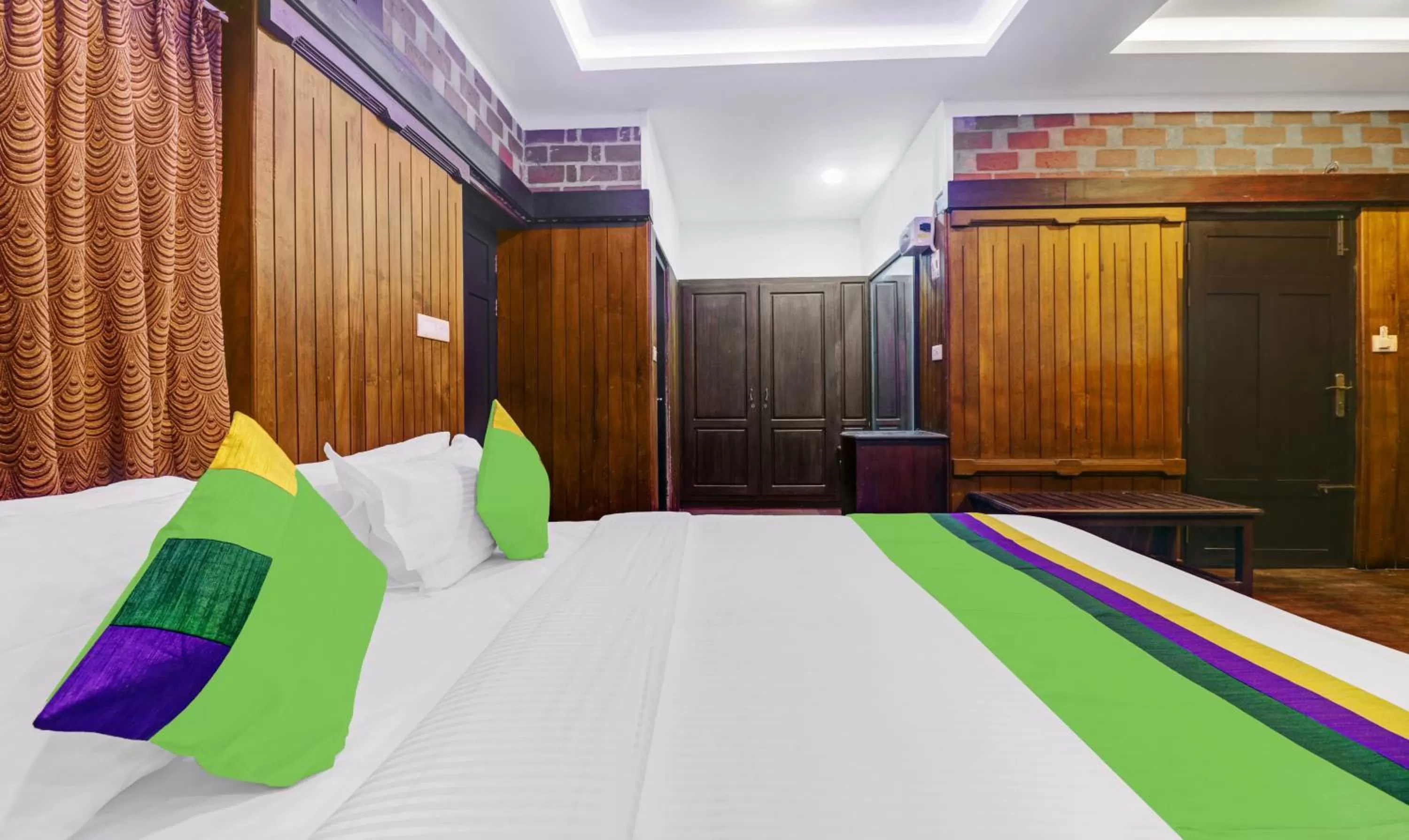 Bed in Treebo Trend God'S Own Country Ayurveda Resorts