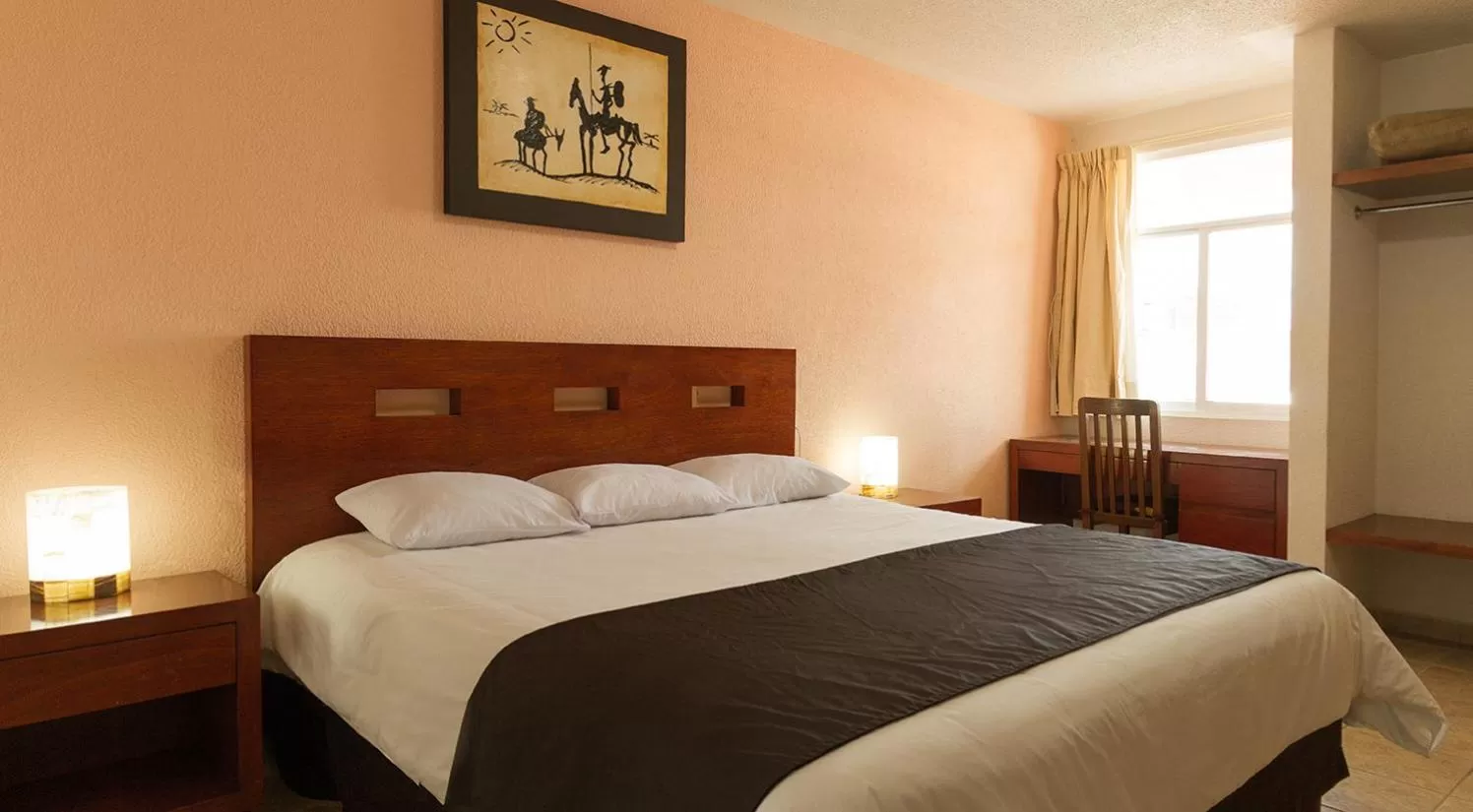 Bed in Hotel Posada Santa Bertha