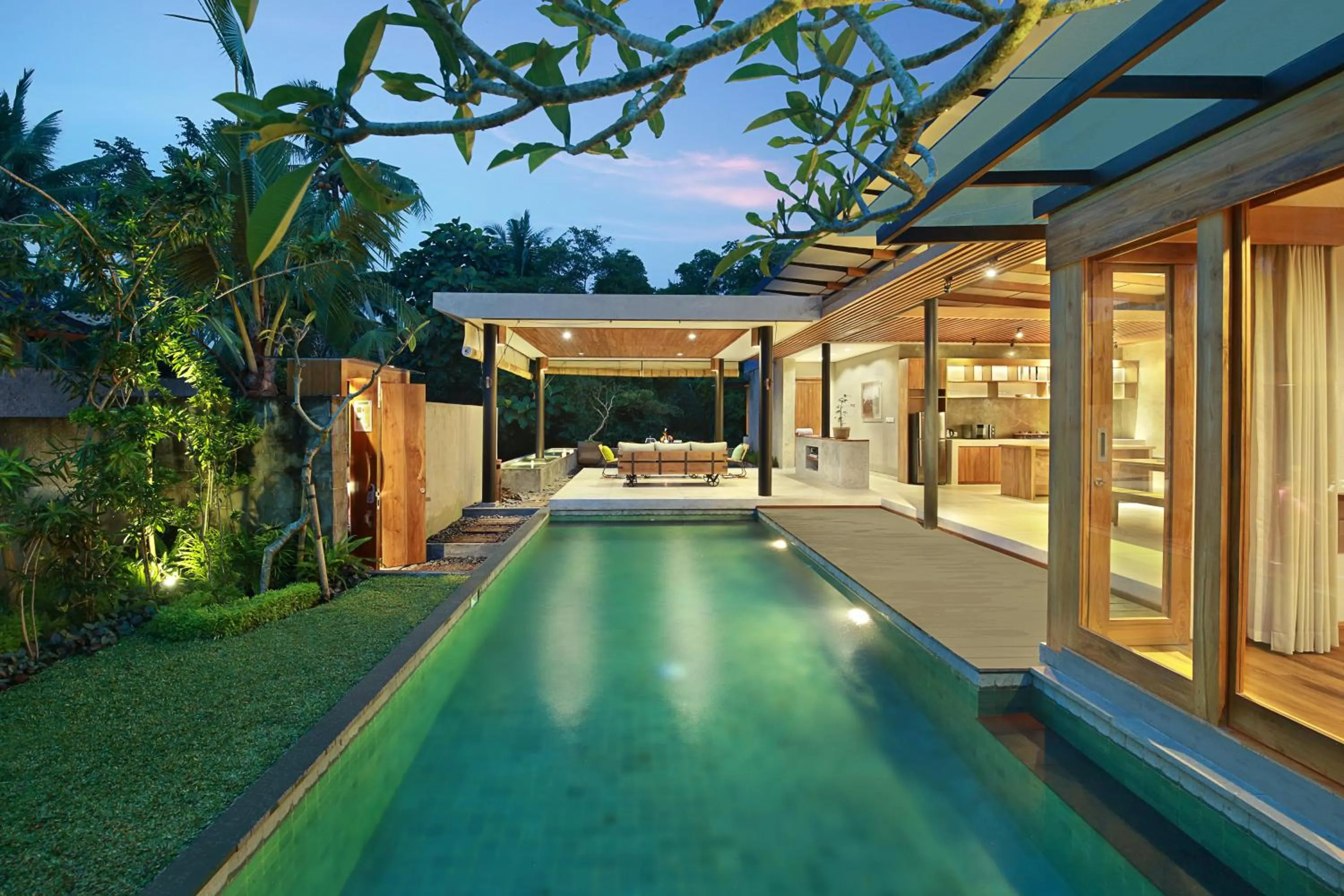 Swimming pool in Sativa Villas Ubud with Private Pool