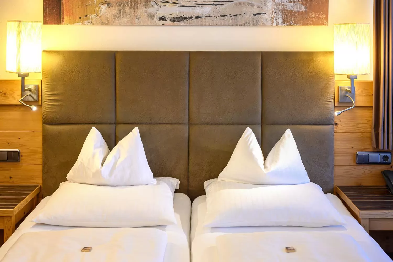 Bed in Hotel Garni Melanie