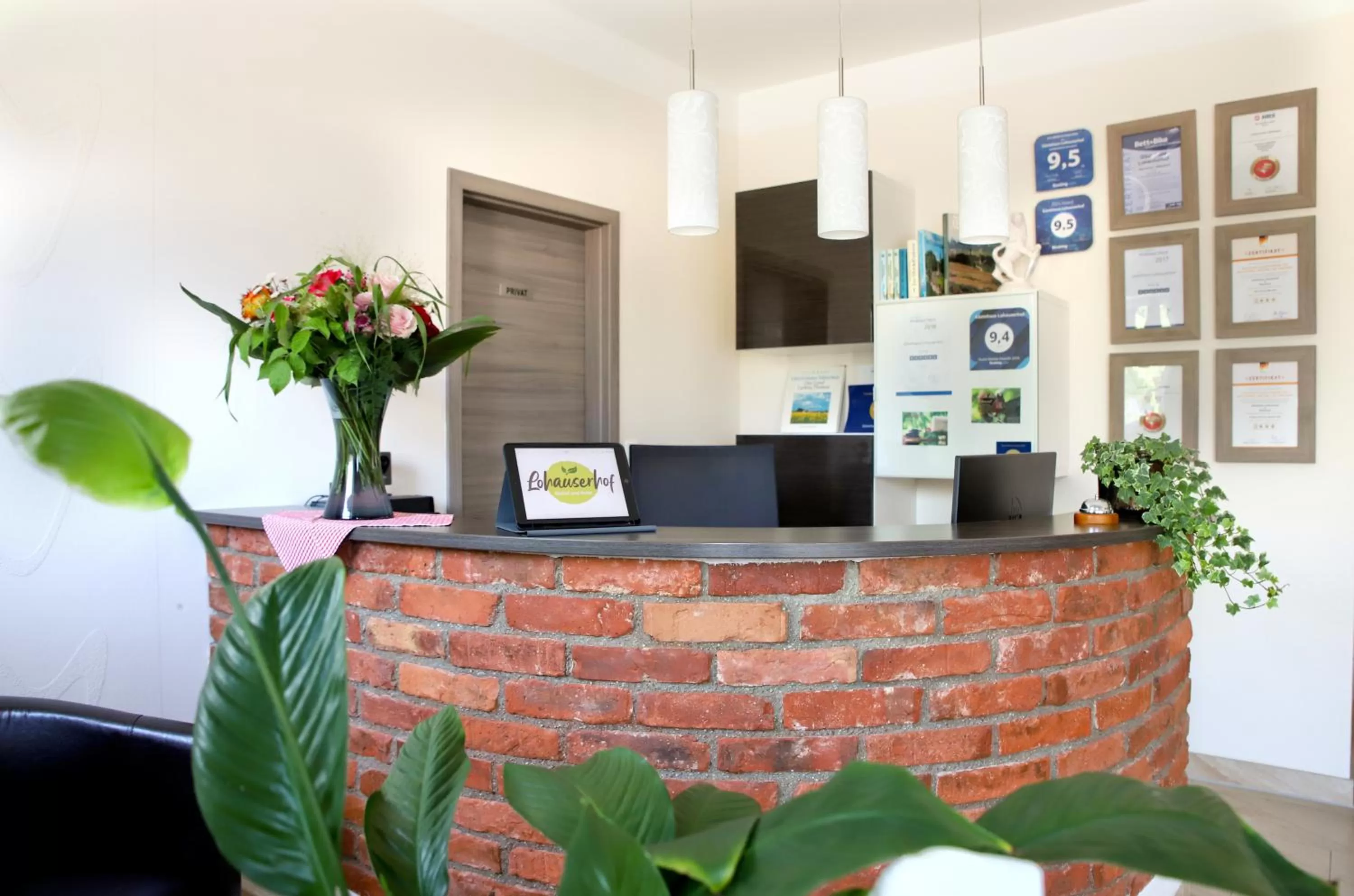 Lobby or reception in Lohauserhof - Biohof und Hotel